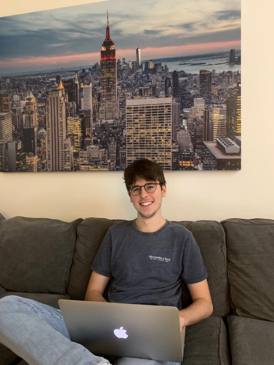 students on zoom