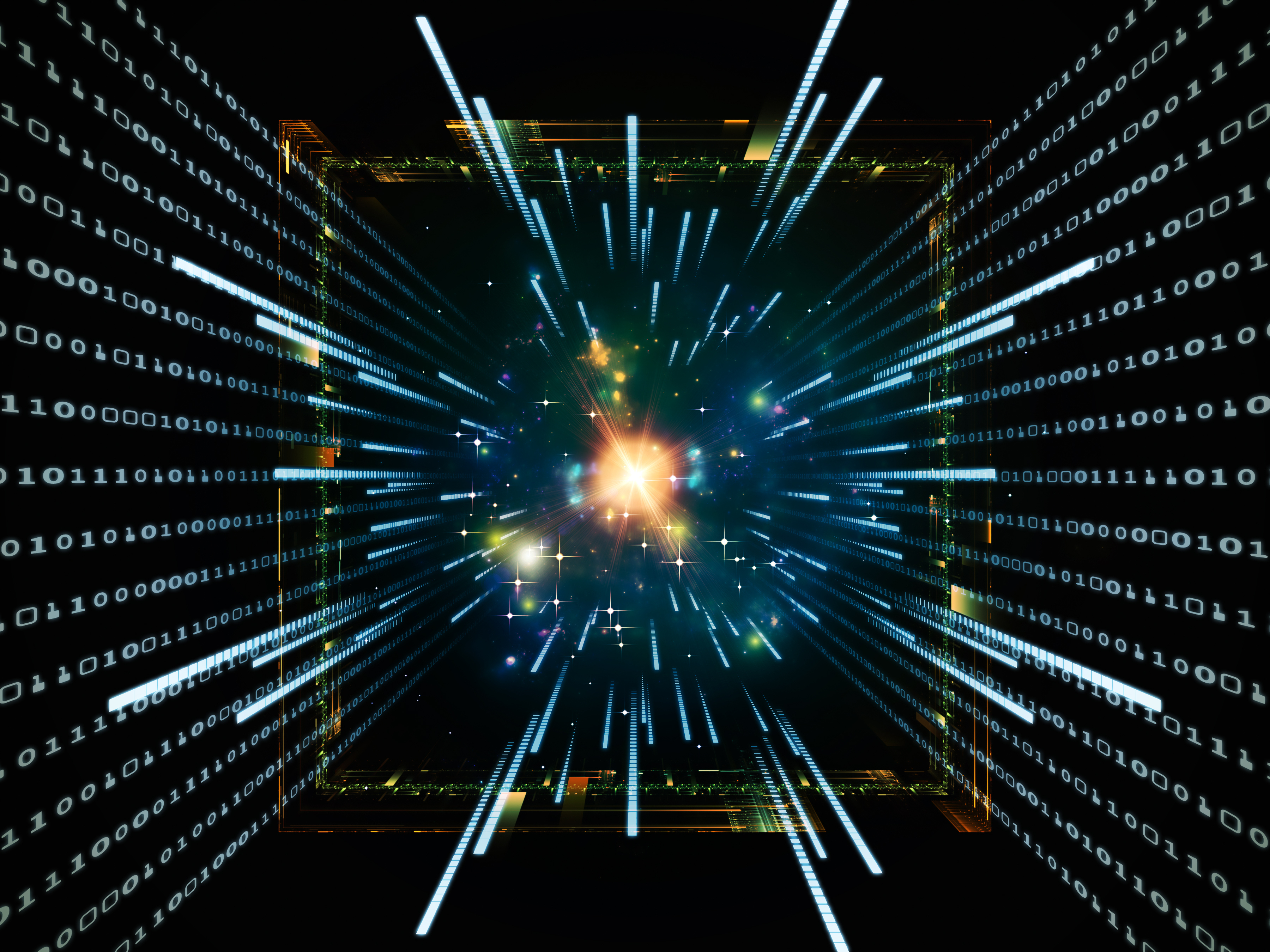 abstract depiction of computer engineering