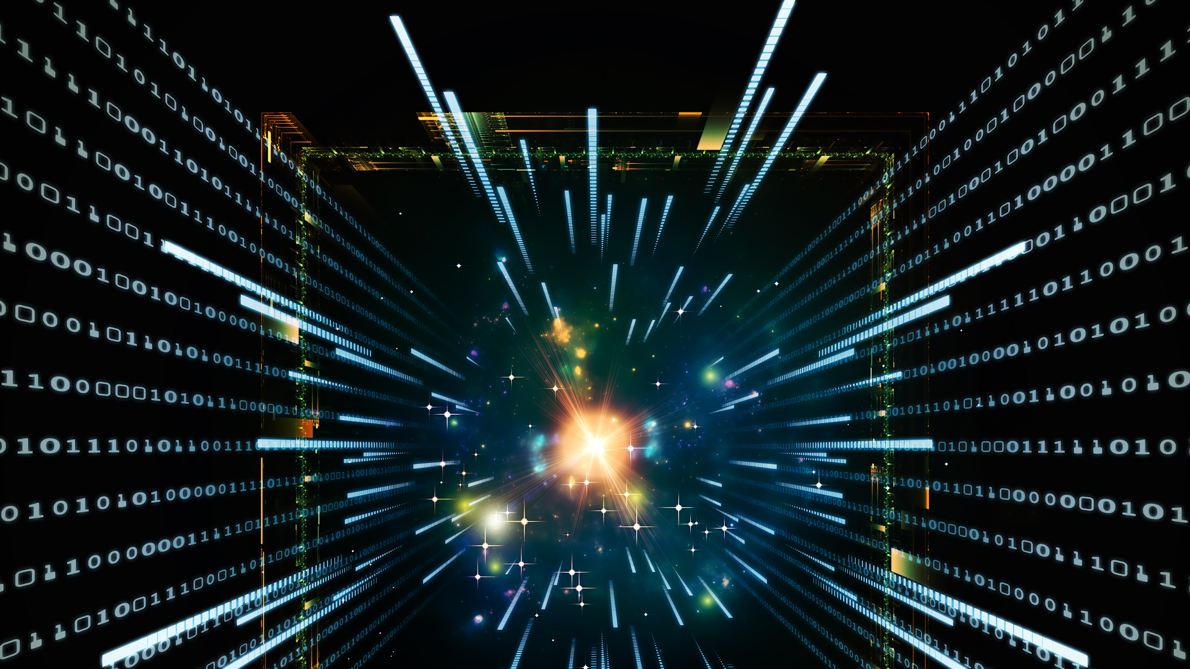 abstract depiction of computer engineering