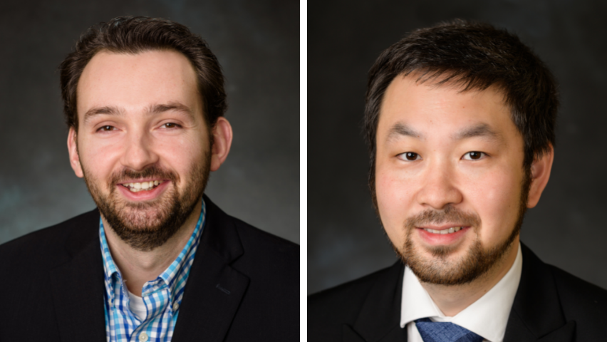 photos of Brendan Englot and Long Wang