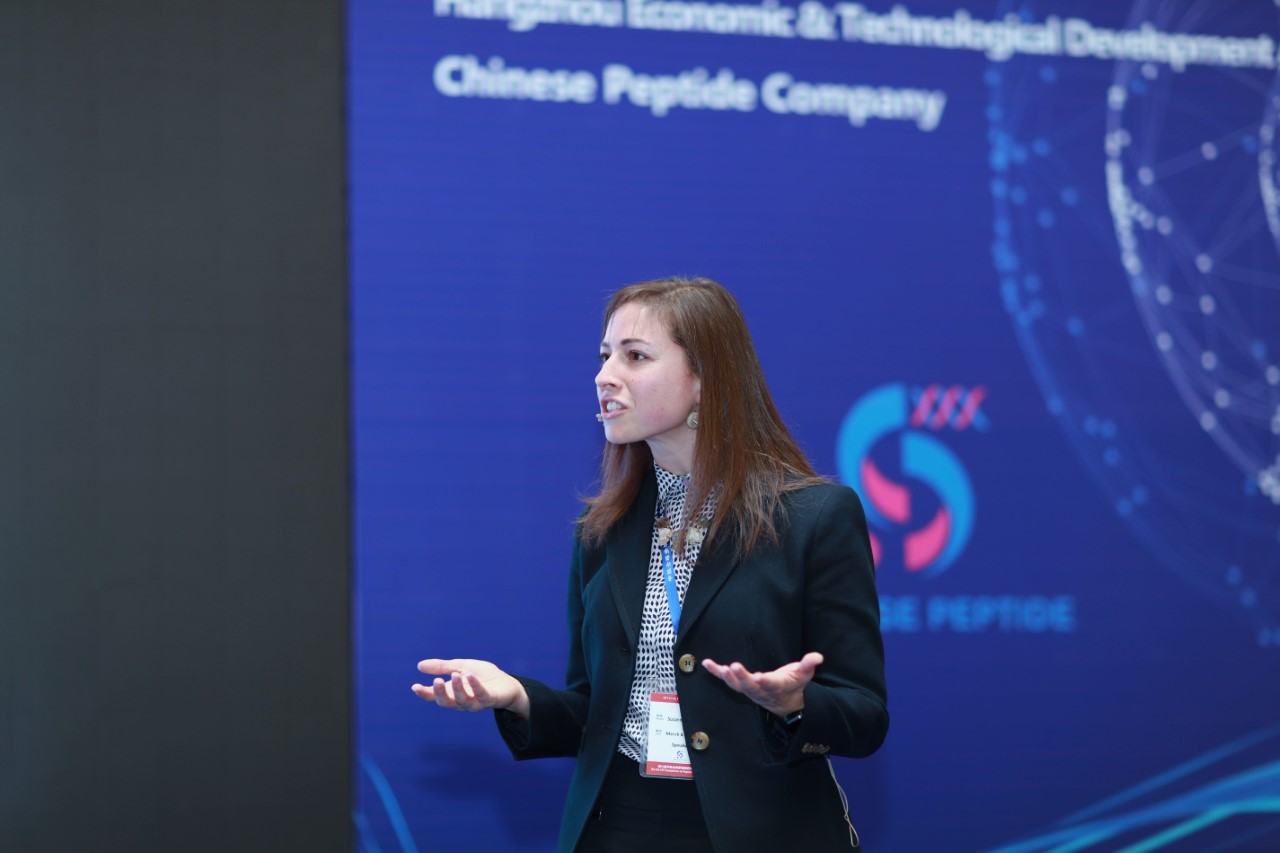 Suzanne D'Addio delivers a presentation