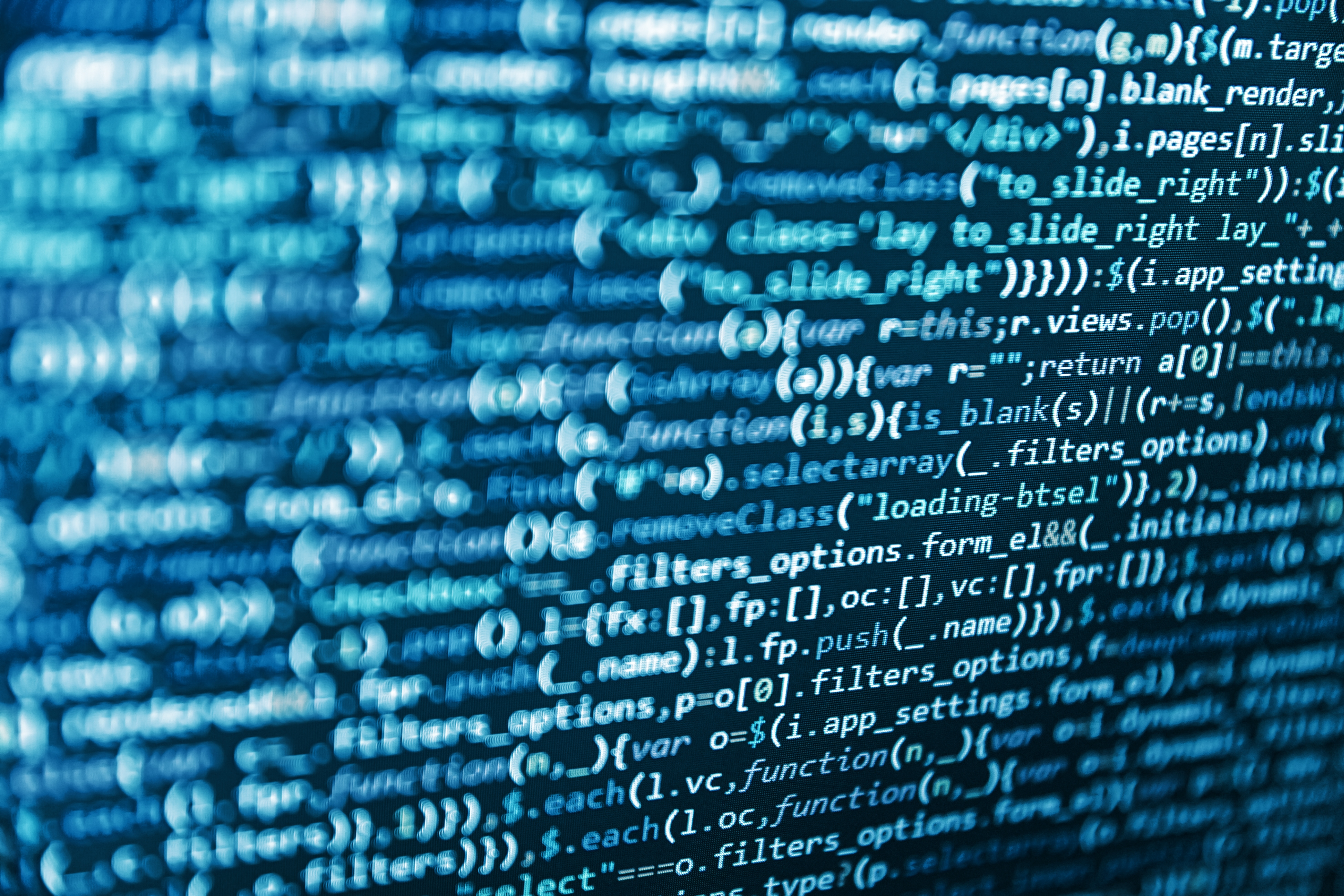 Abstract image of computer code