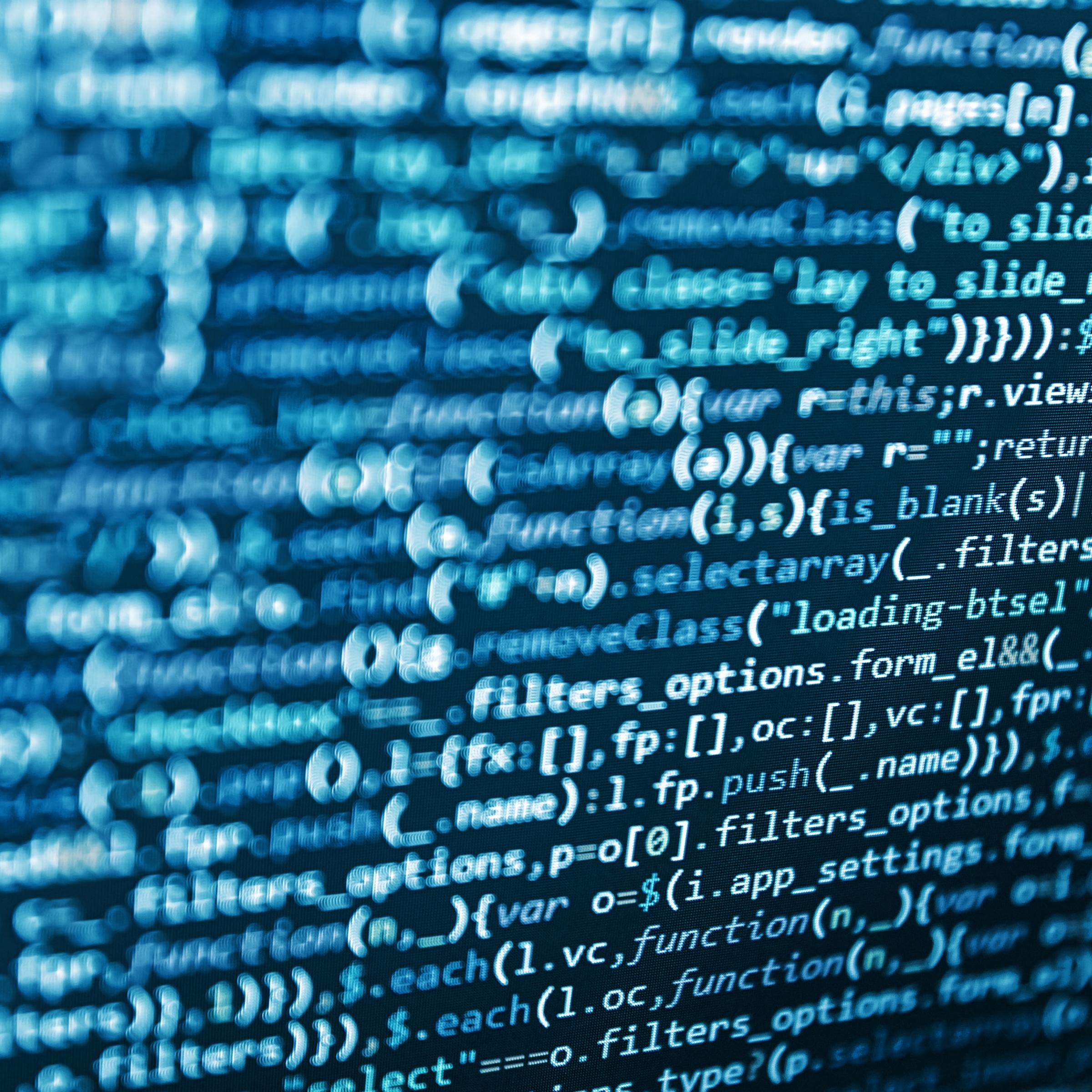 Abstract image of computer code