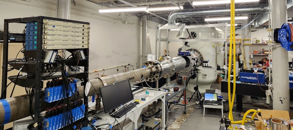 The wind tunnel in Nick Parziale's laboratory