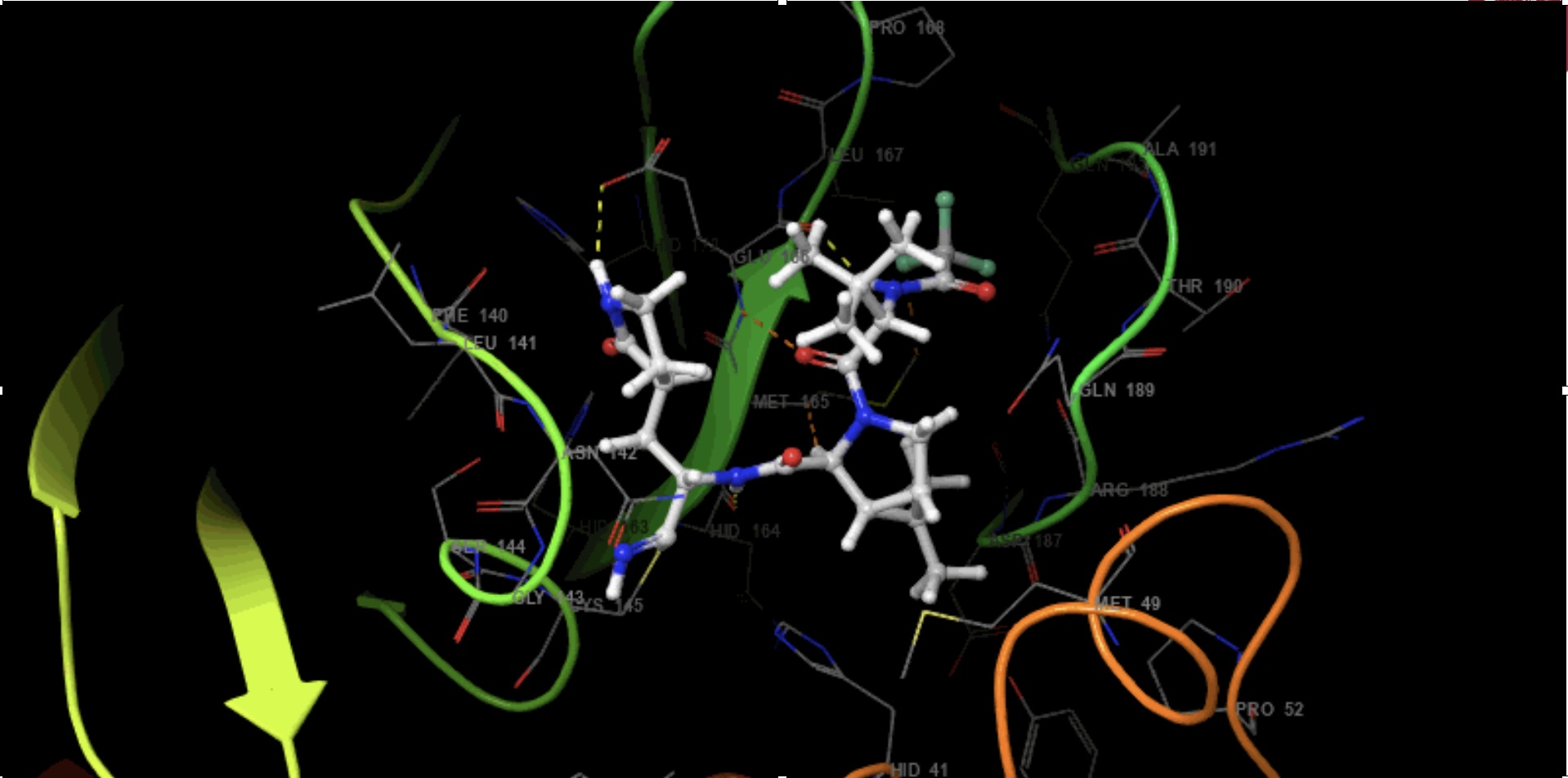 Image of a molecule with vector arrows using computational chem software