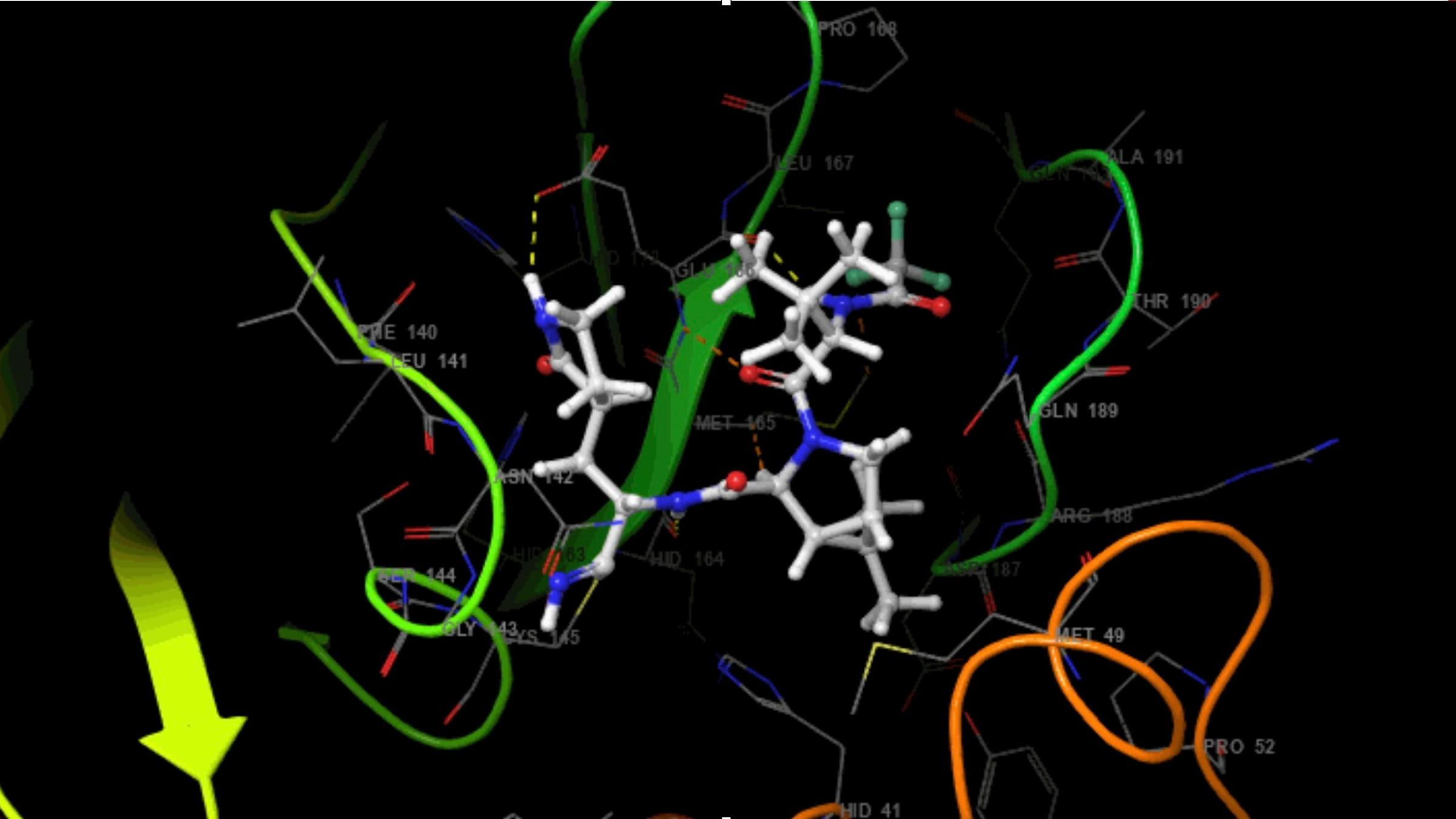 Image of a molecule with vector arrows using computational chem software