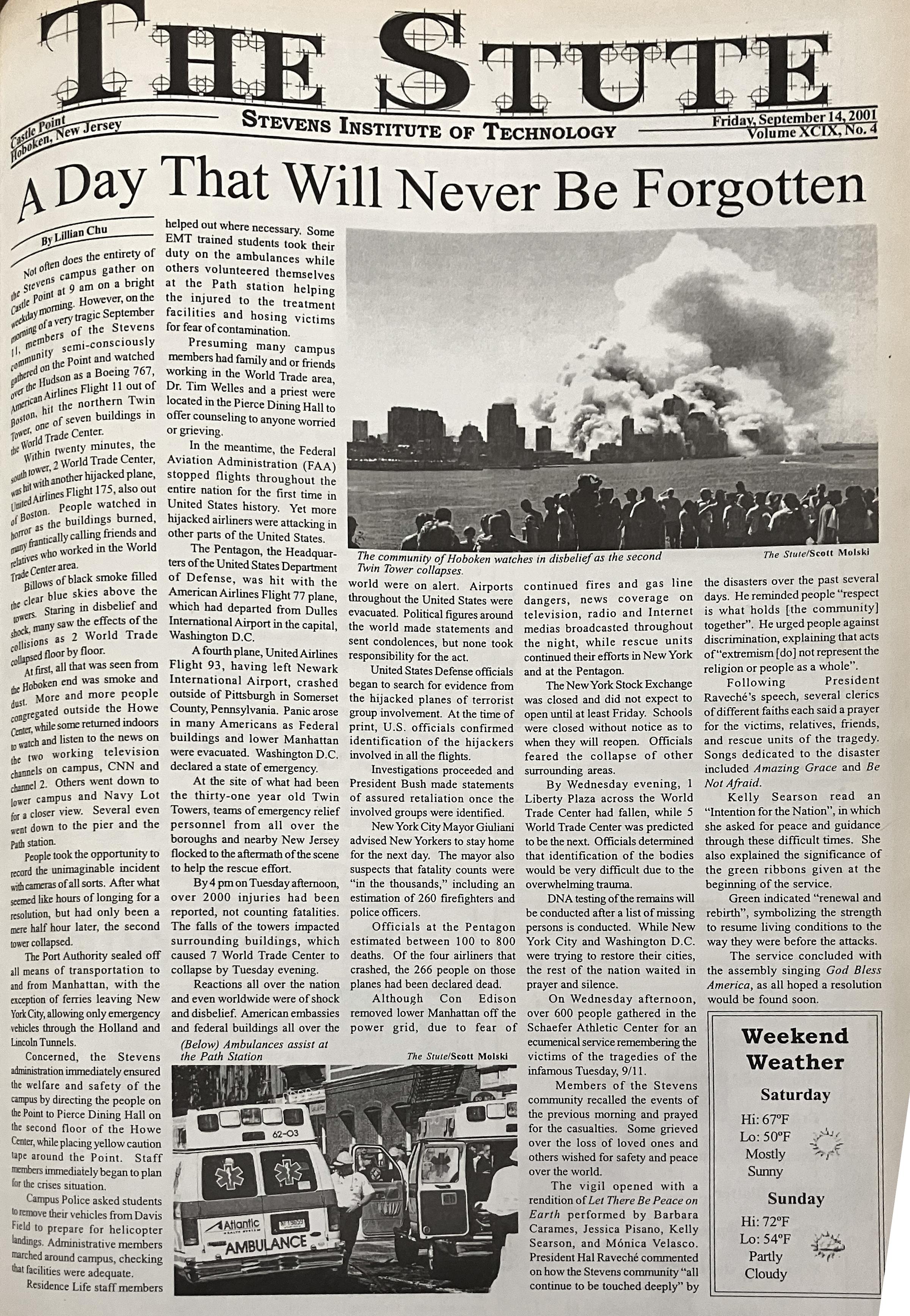Cover of The Stute after 9/11