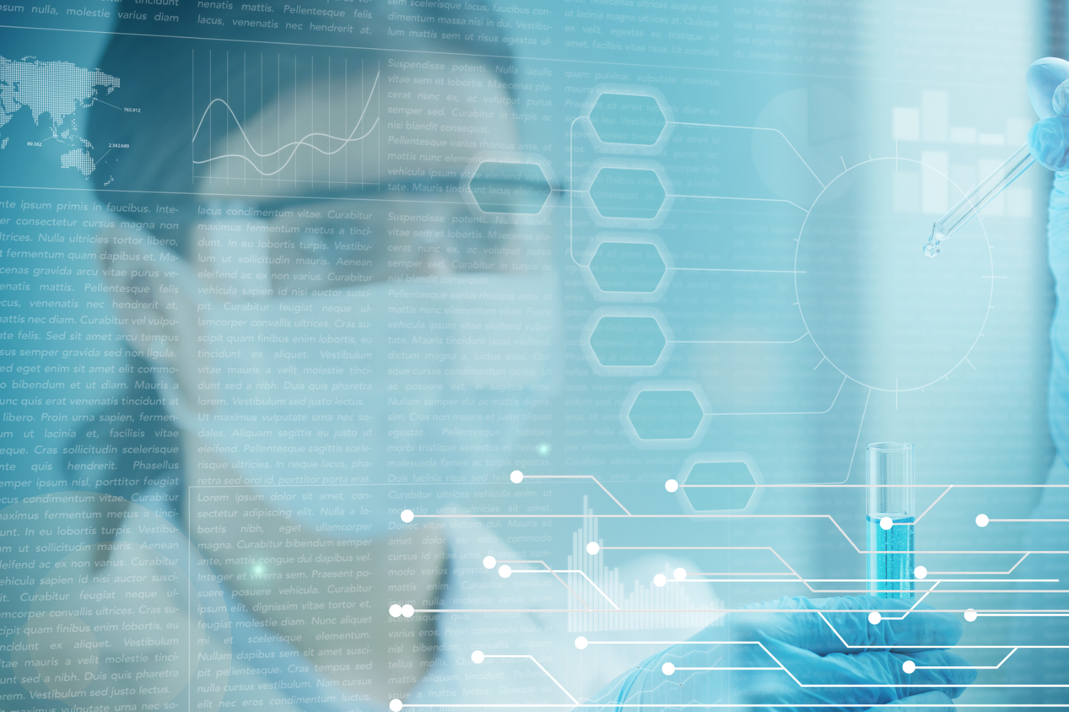 A scientist in pharmaceutical lab