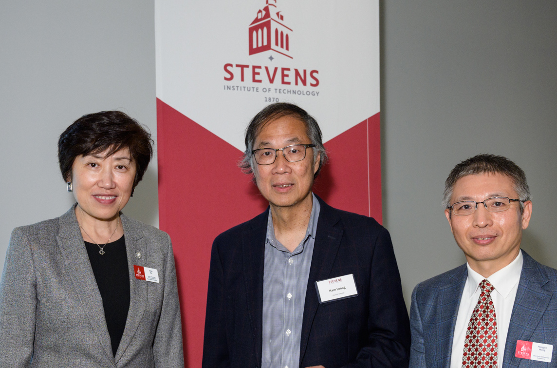 3 Stevens officials at CHI relaunch event November 2023