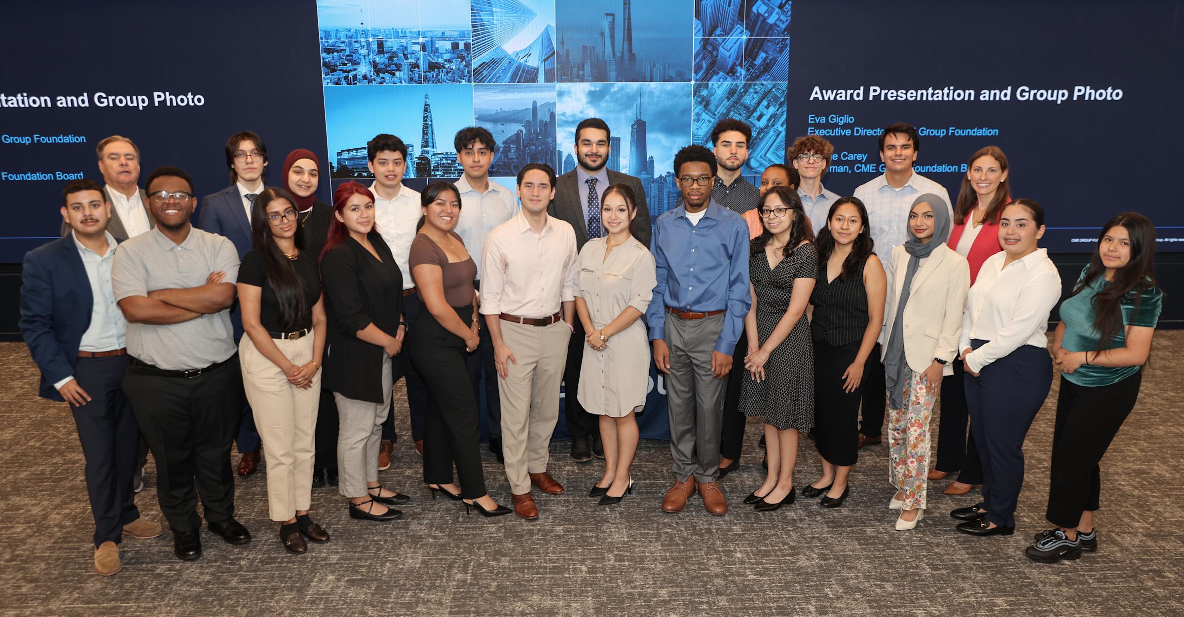 Group shot of CME Scholarship 2024 recipients