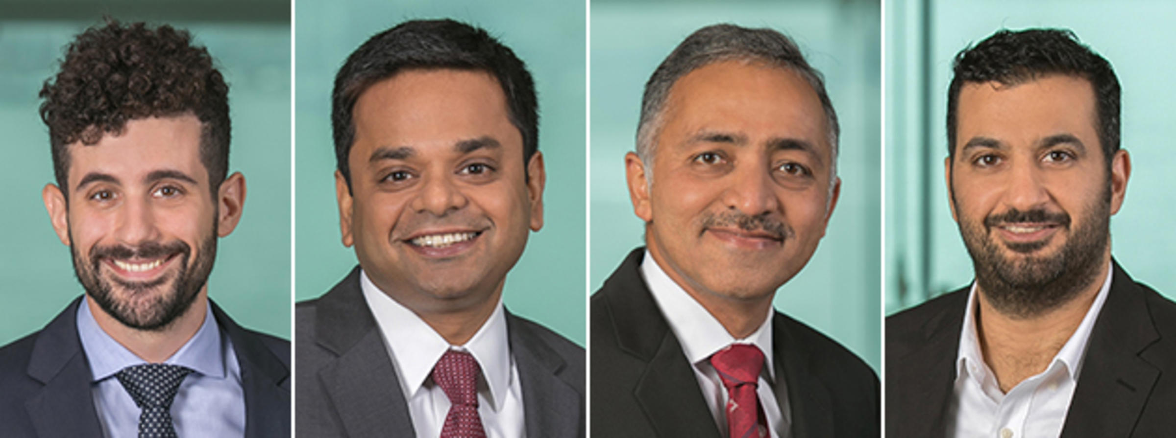 Four of the new business faculty at Stevens for 2018.