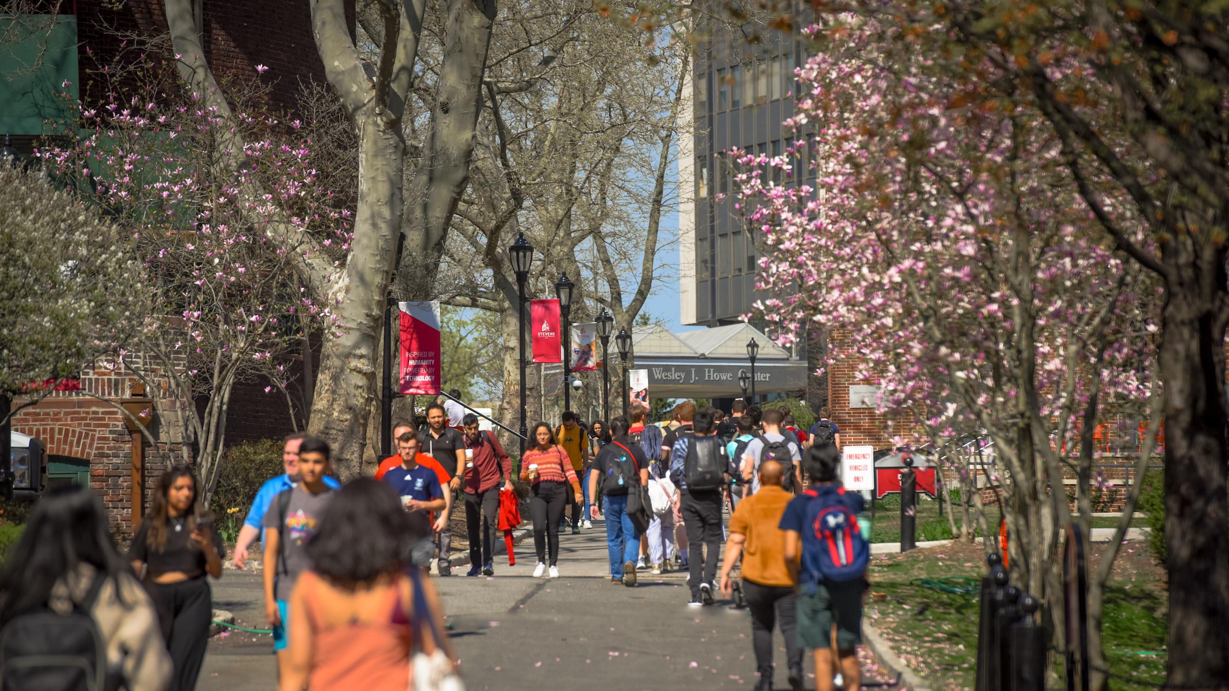 Stevens Student with Howe Center
