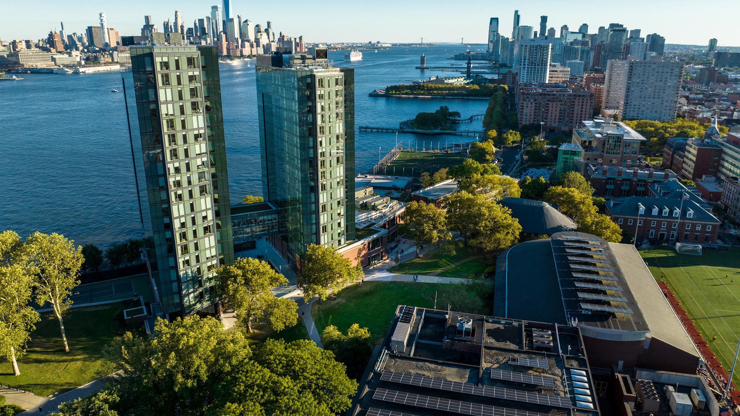 Aerial view of Stevens campus