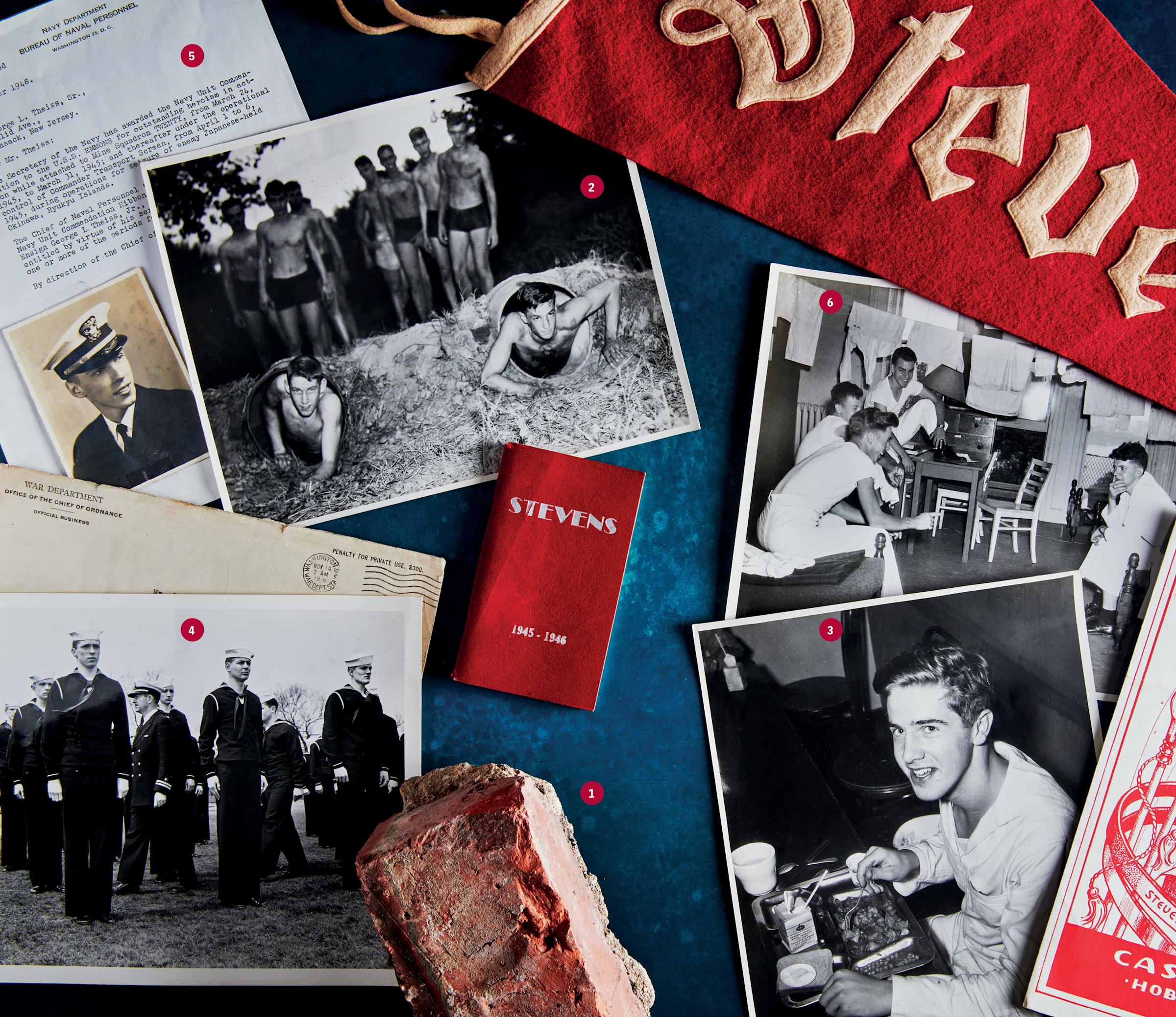 collection of vintage photographs and ephemera from Stevens