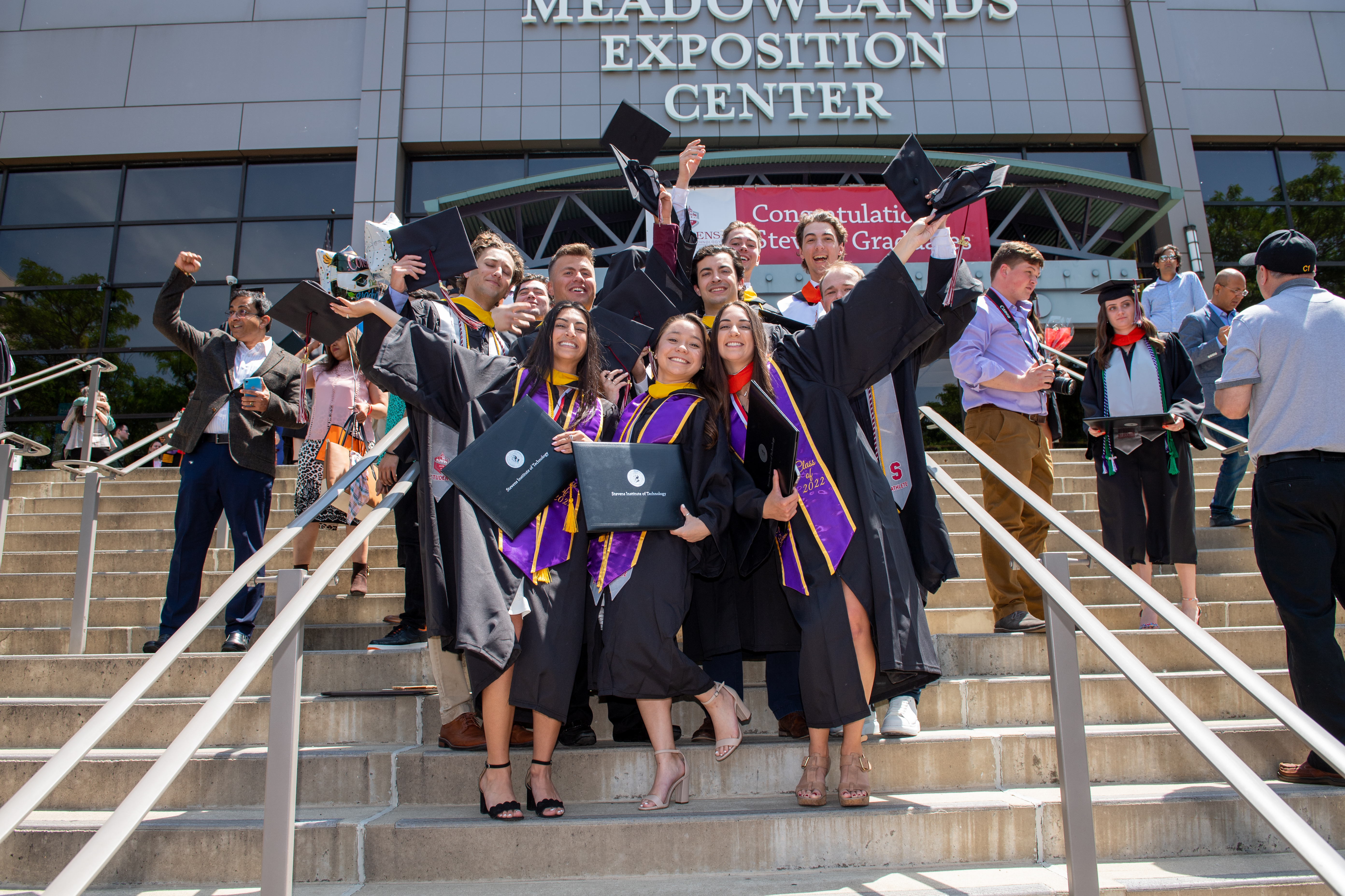 Students celebrate after 2022 commencement