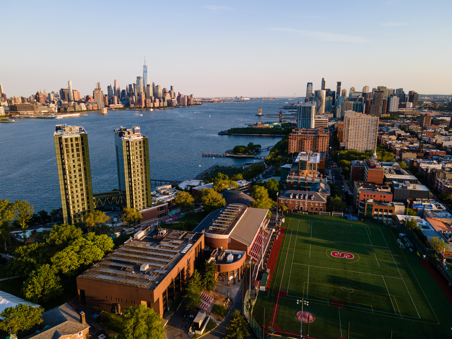 Aerial view of Stevens campus