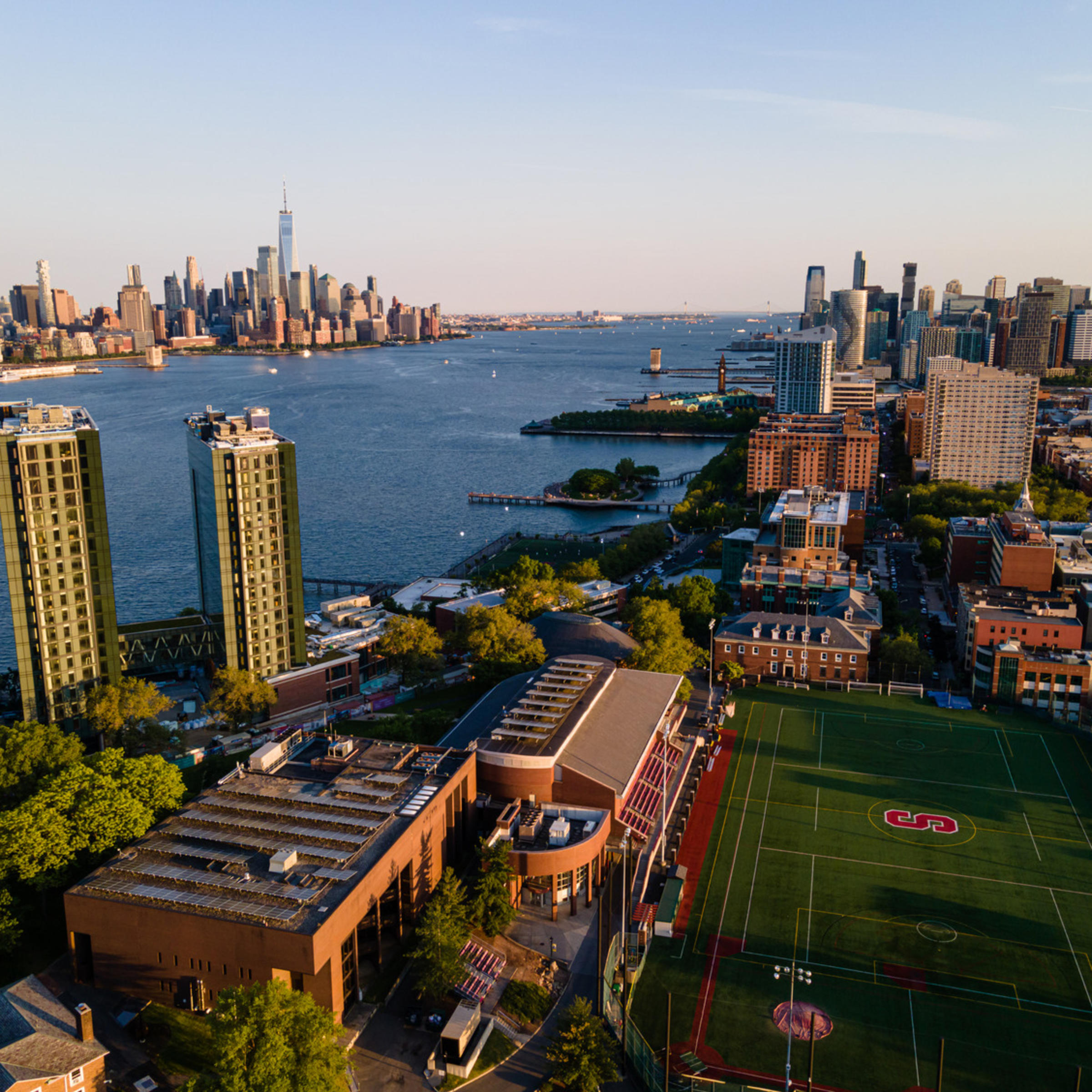 Aerial view of Stevens campus