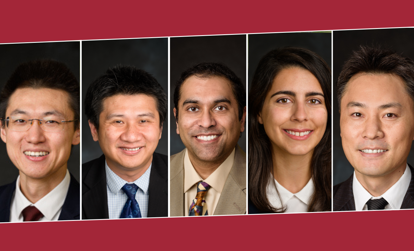 Photos of, left to right: Shang Wang, Yu Gan, Raviraj Nataraj, Antonia Zefariou, Jinho Kim