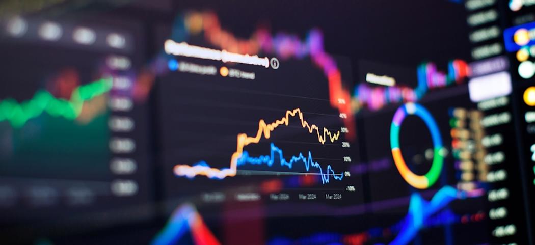 tock market or forex trading graph and candlestick chart suitable for financial investment concept. Economy trends background.