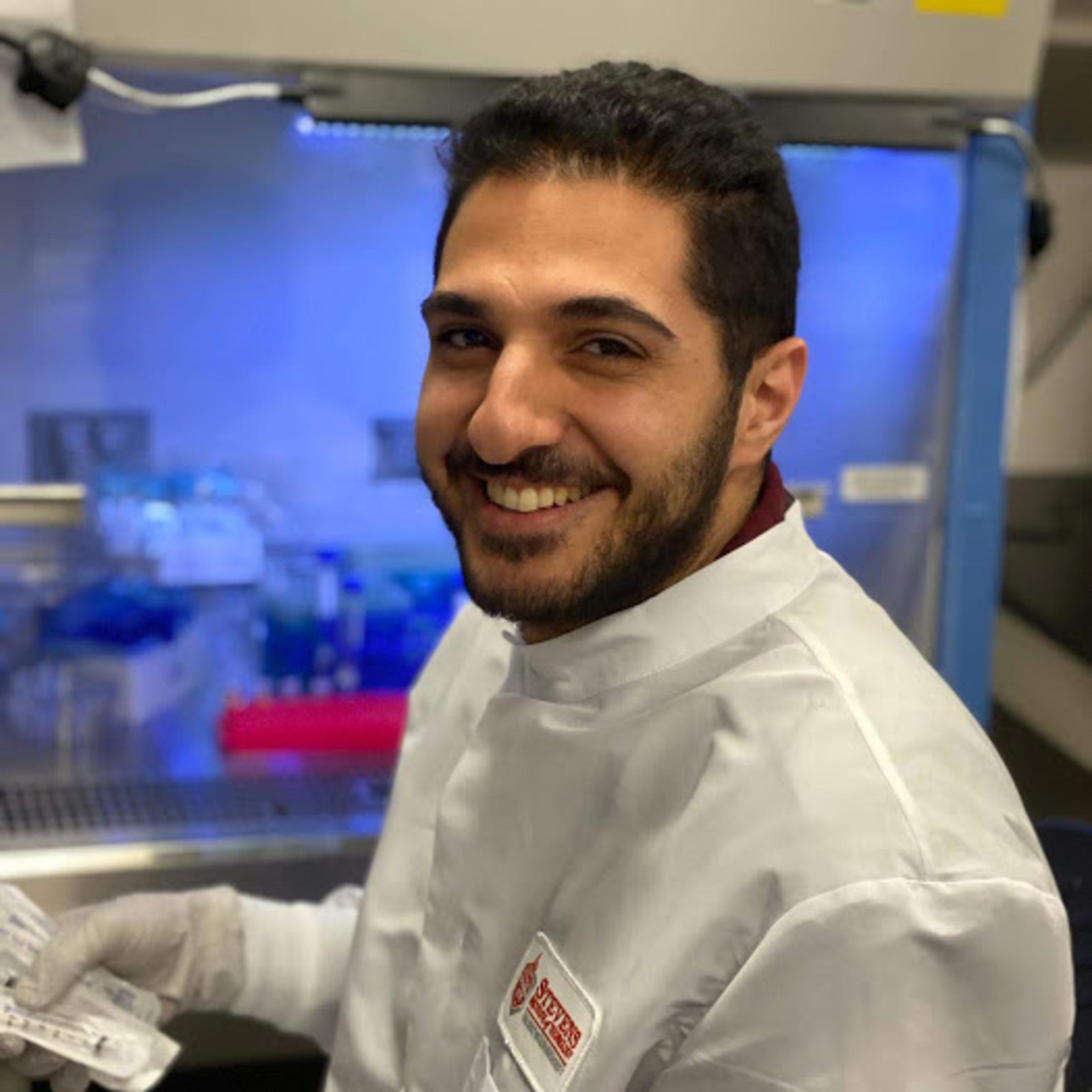 A portrait of Ralf Zgeib, a Ph.D. student in the Mechanical Engineering program