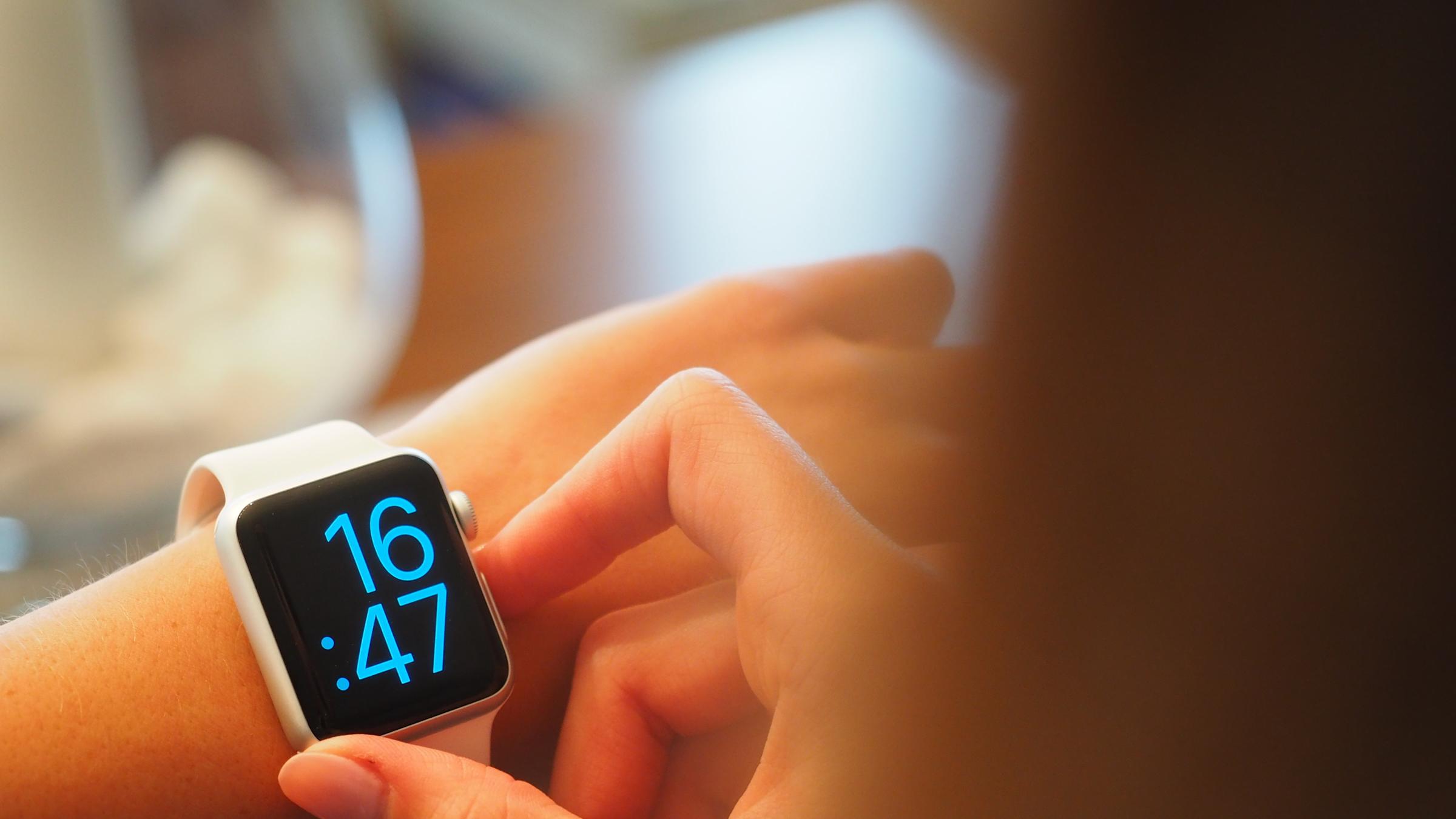 Photo of Apple Watch on wrist