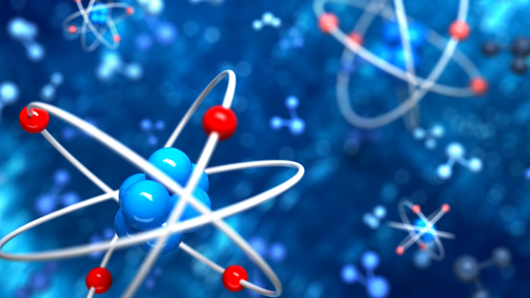 Abstract atom background.
