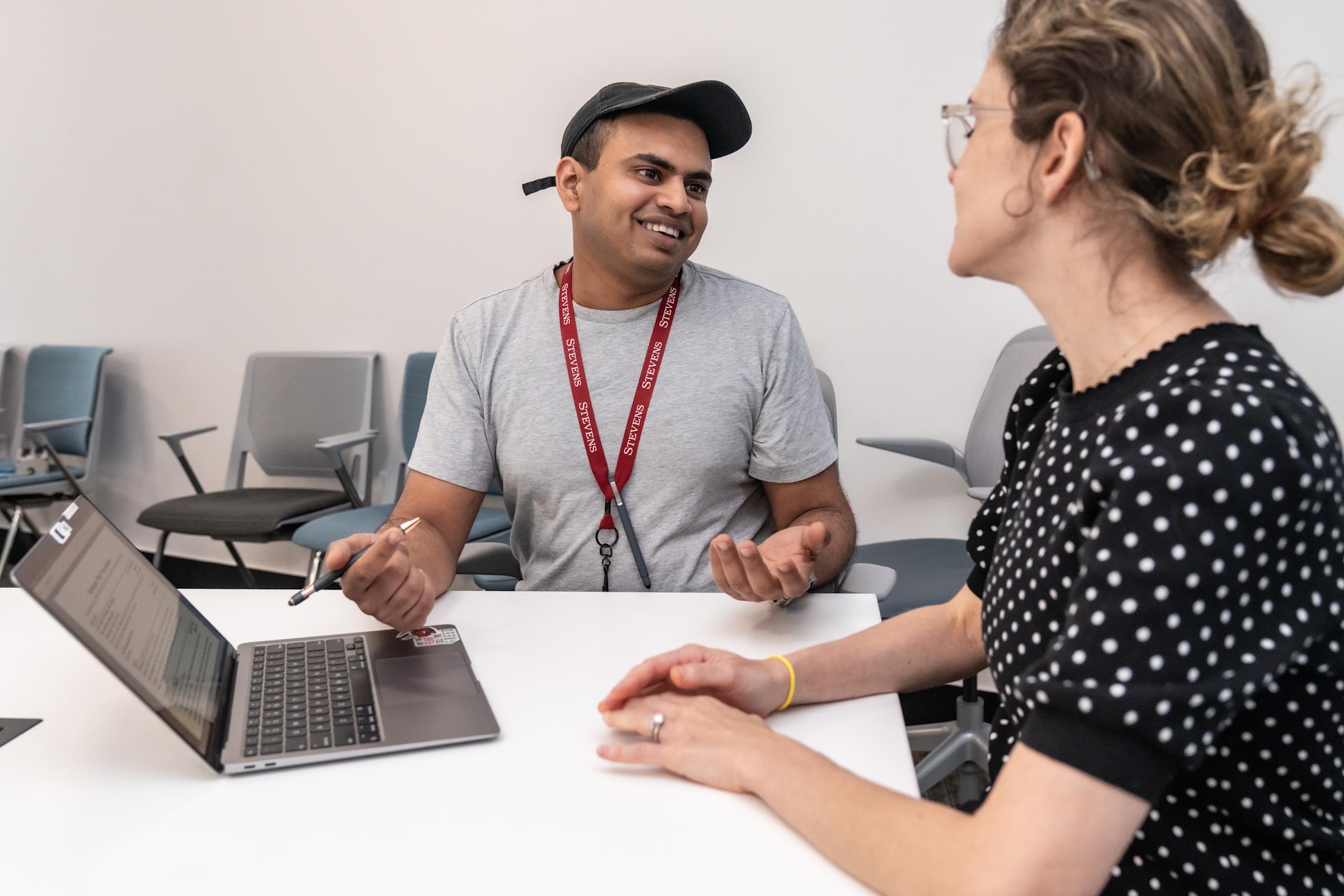 Student being advised