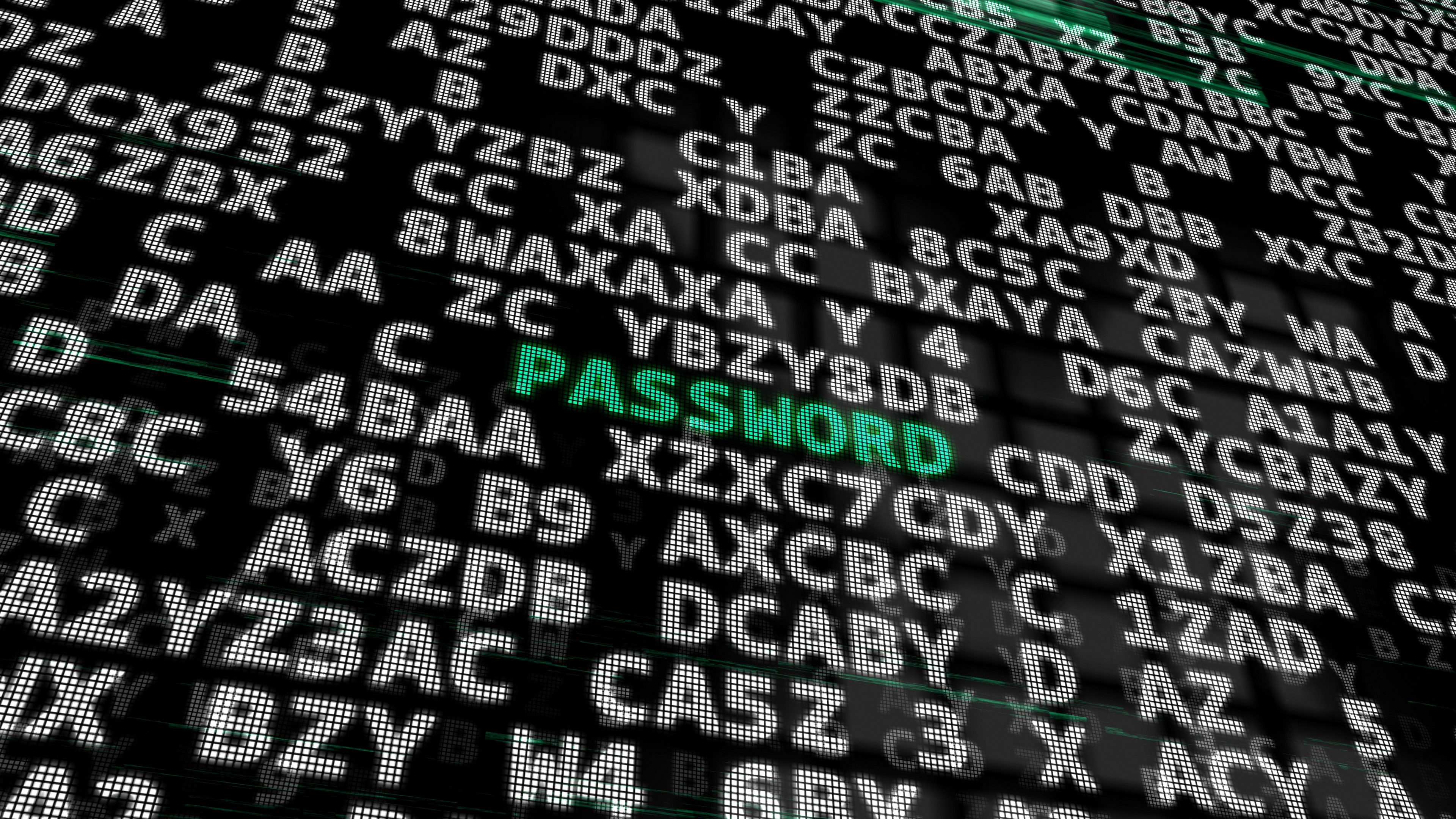 simulation of a password being cracked