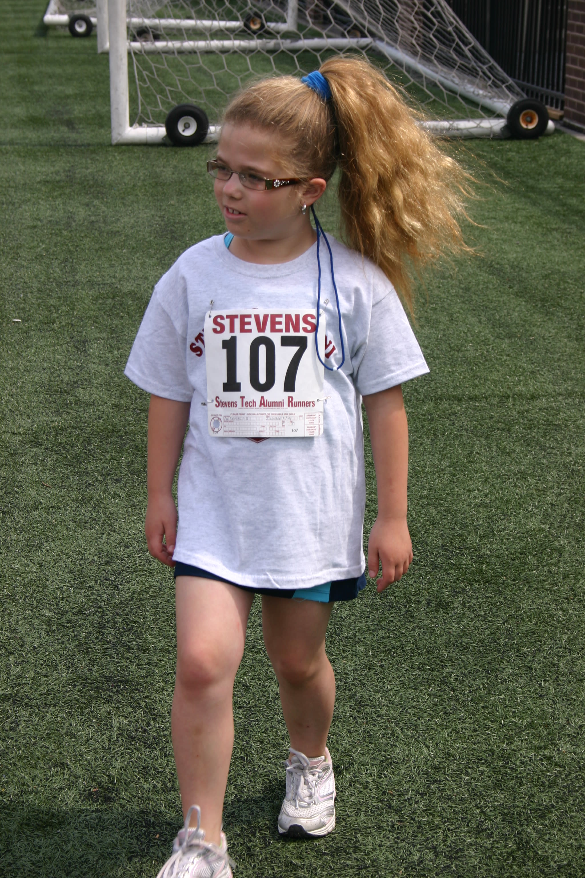 A young Isabella Valentino during the lollipop race