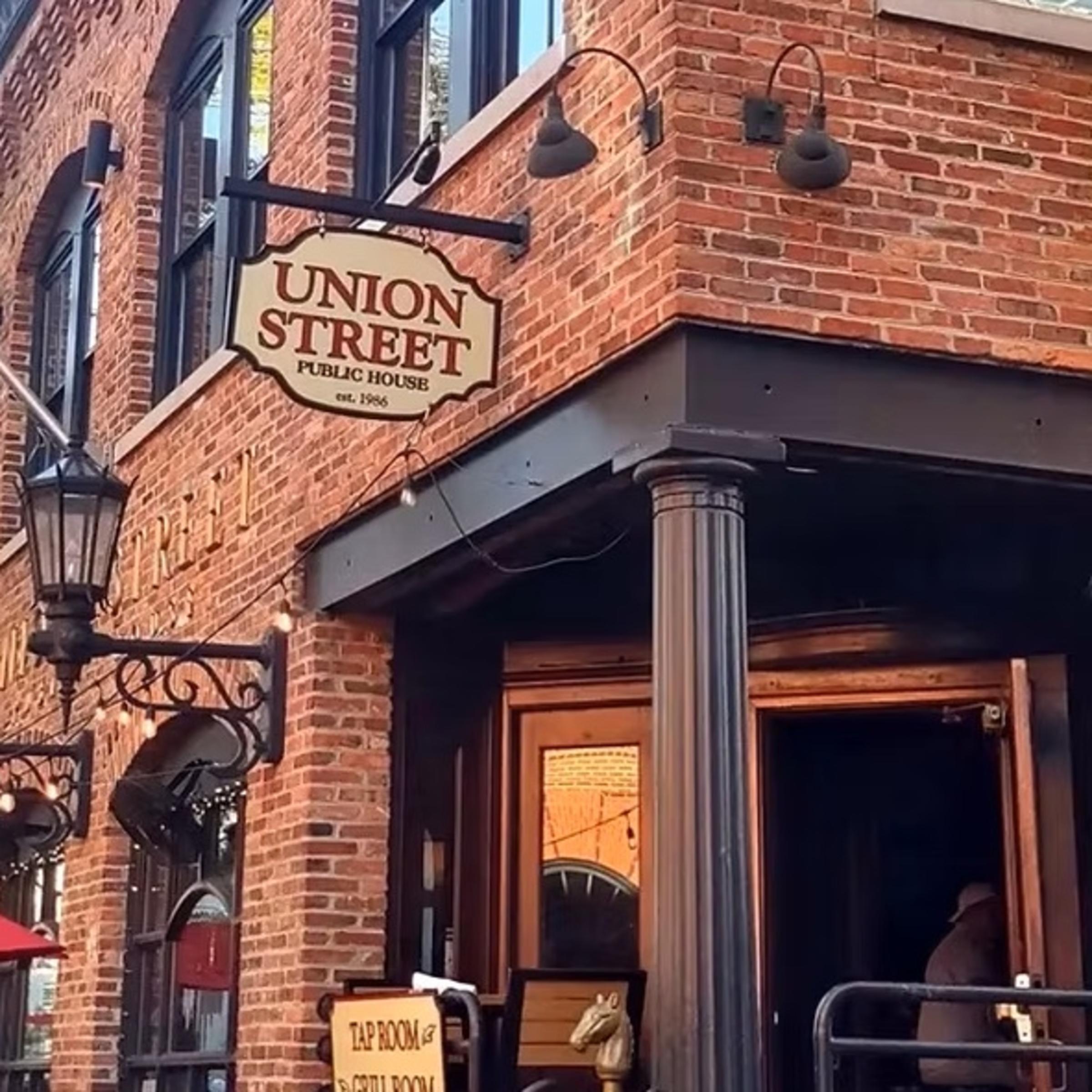 Exterior of brick building Union Street Public House in Washington, DC