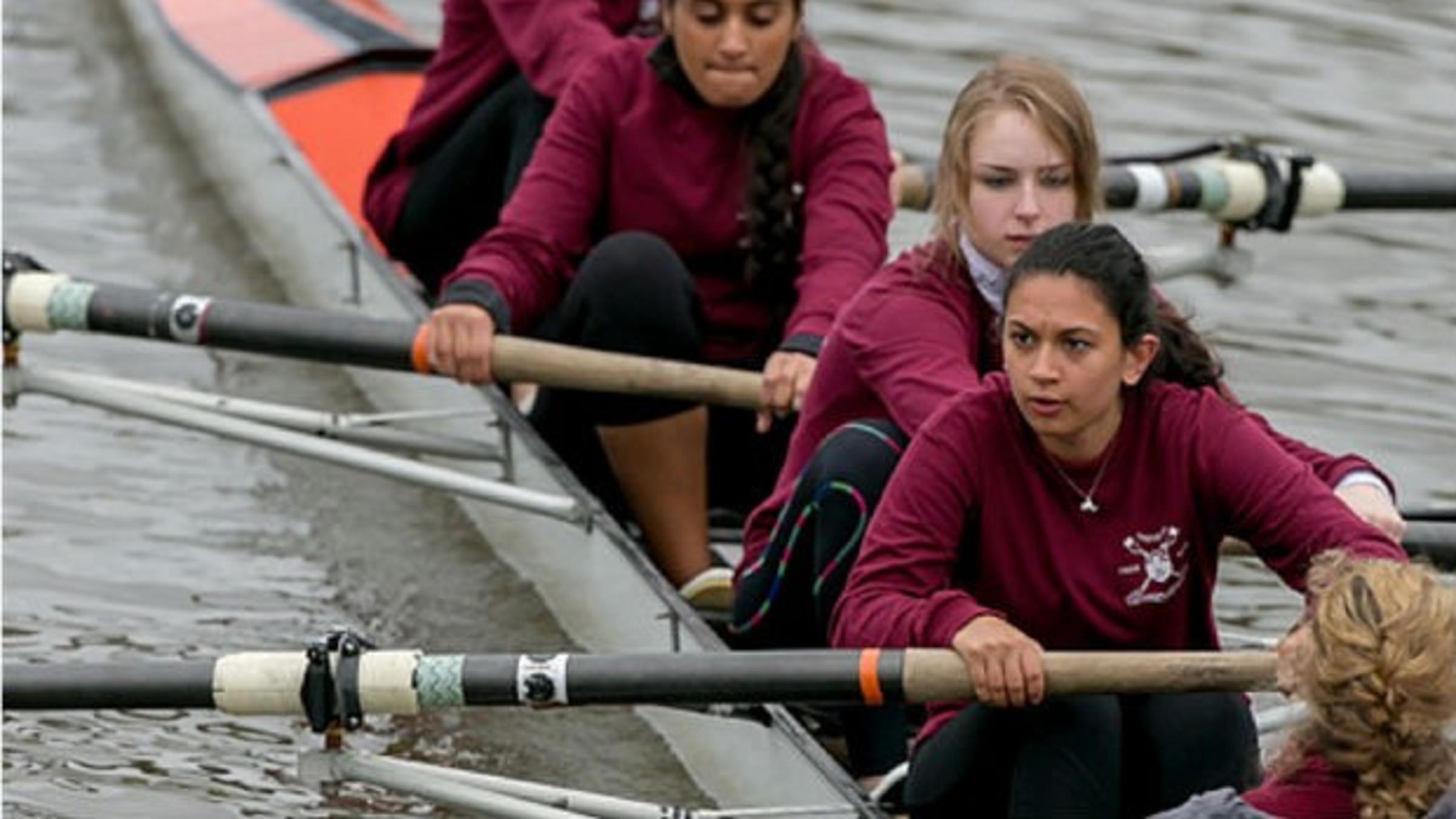 Women's crew team at Stevens.