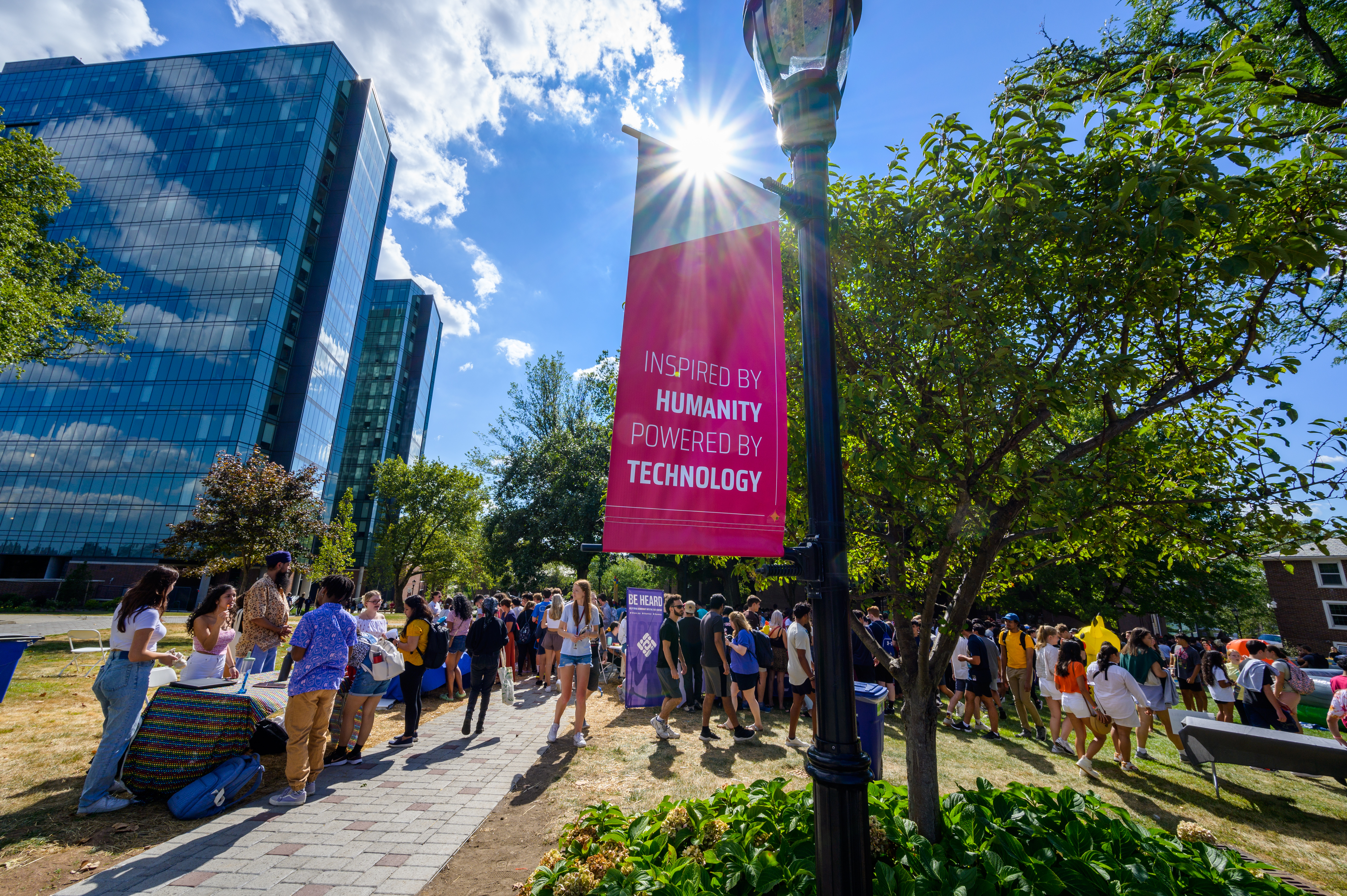 Students on campus