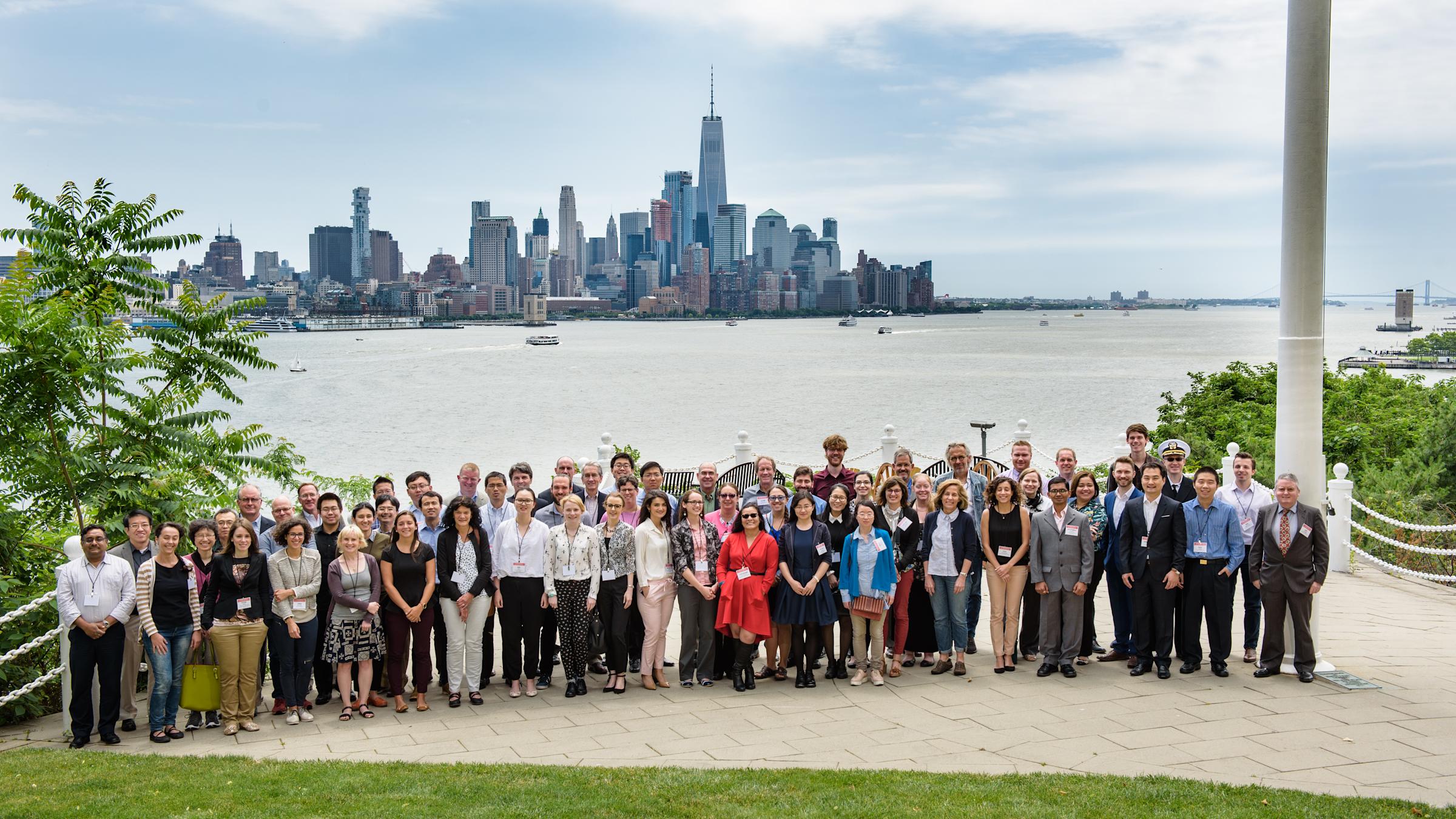 A group of student and attendees at the 2017 Stevens Conference on Bacteria-Material Interactions.