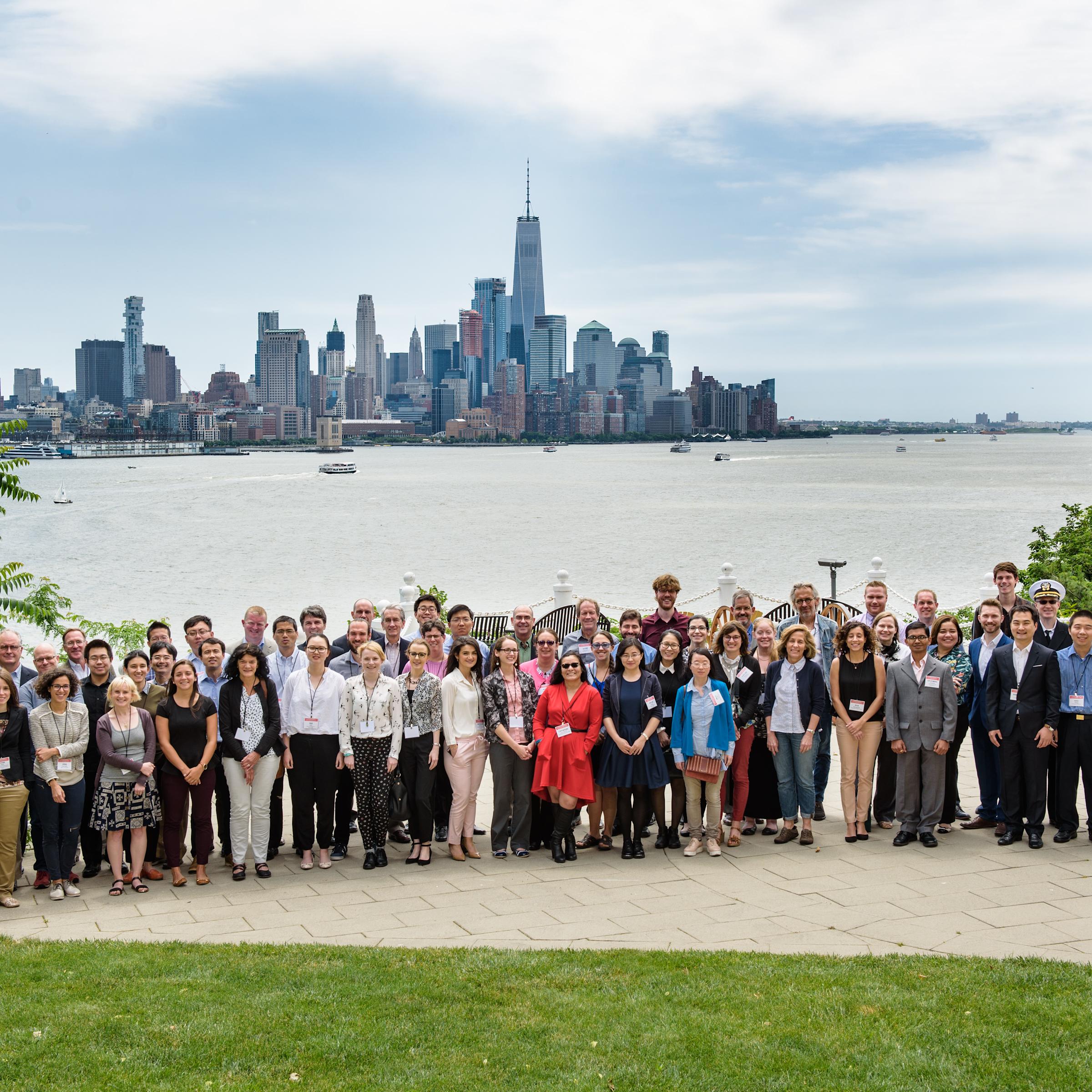 A group of student and attendees at the 2017 Stevens Conference on Bacteria-Material Interactions.