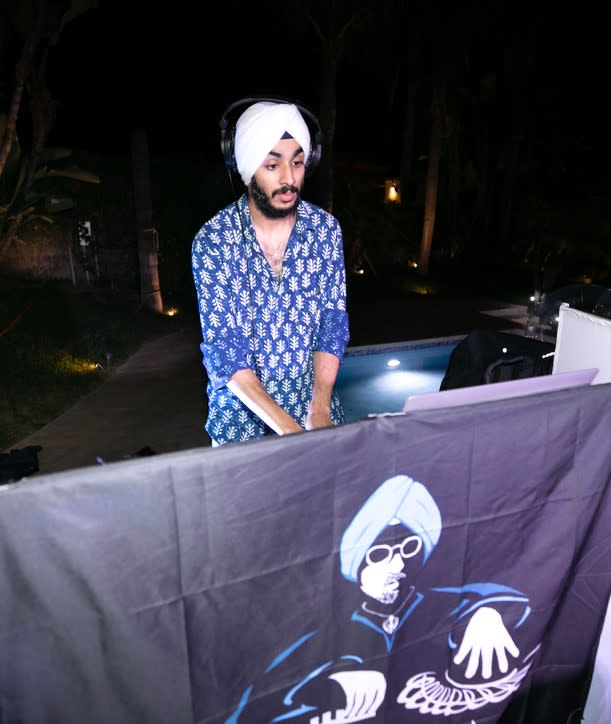 A man DJ'ing