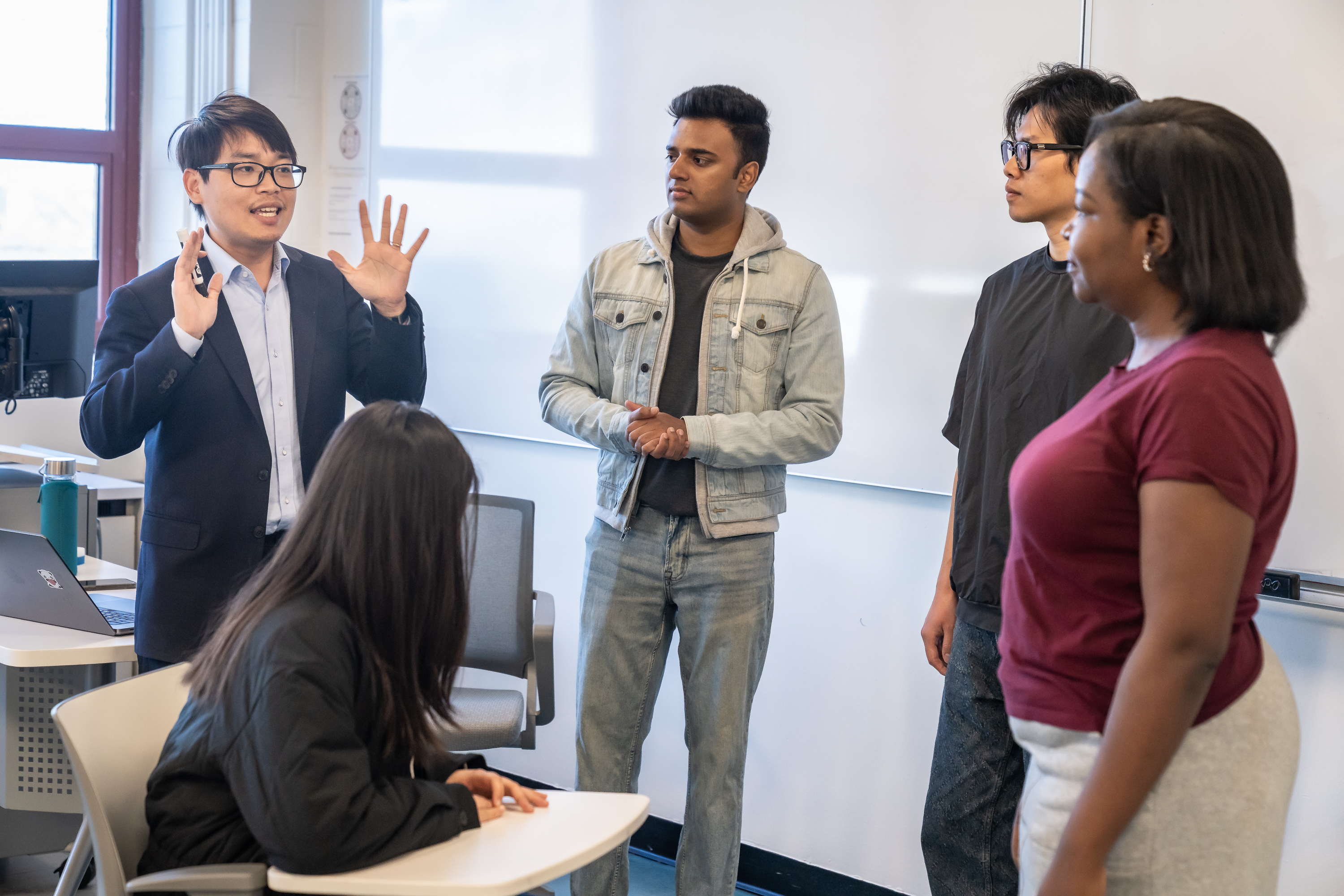Professor Howie Xu teaching