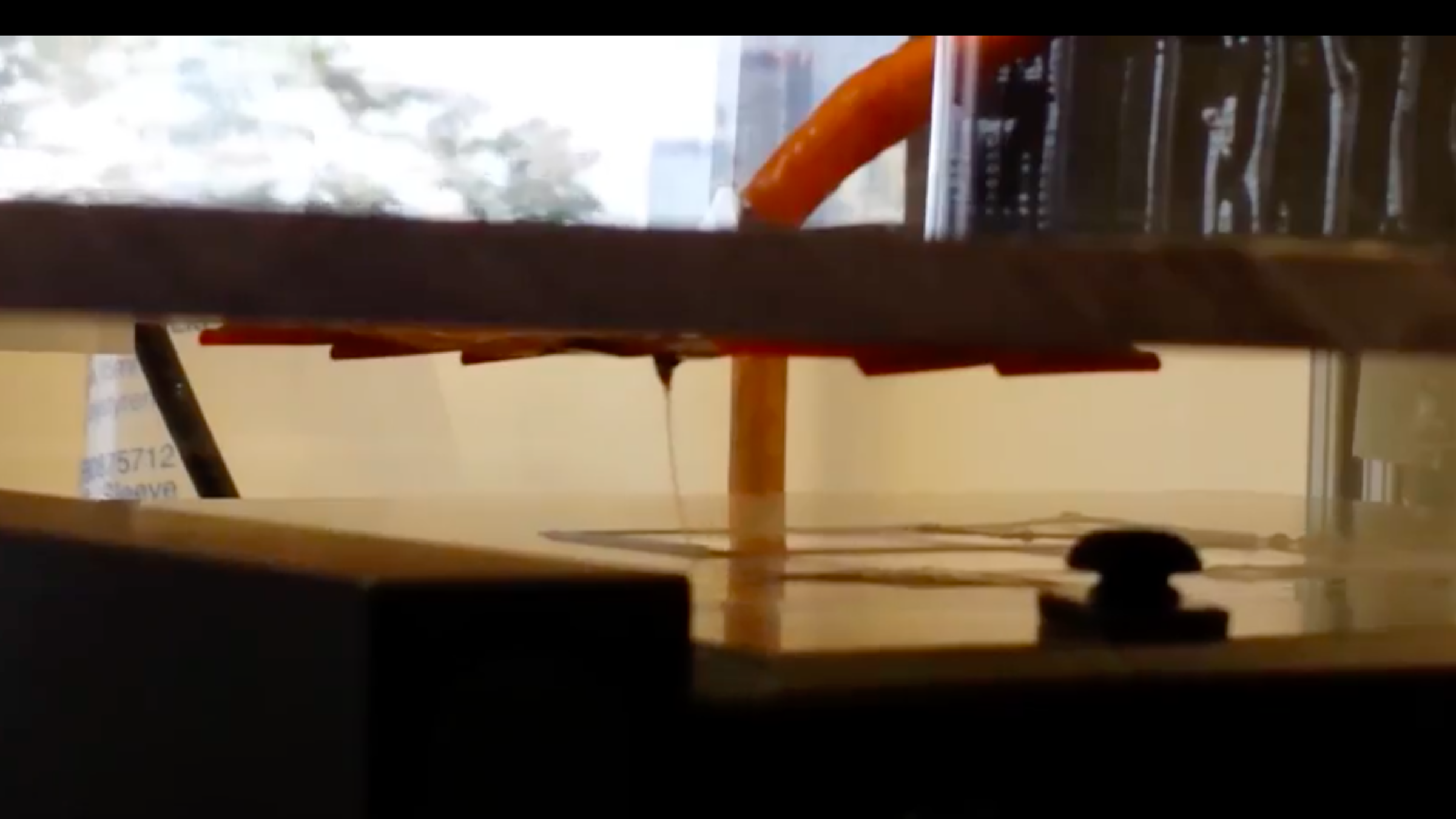 A screenshot of the melt electrospinning writing system