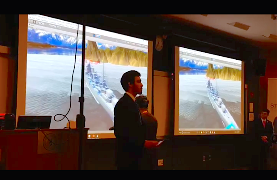 students presenting their final projects from the Stevens Institute of Technology’s Summer Research Institute