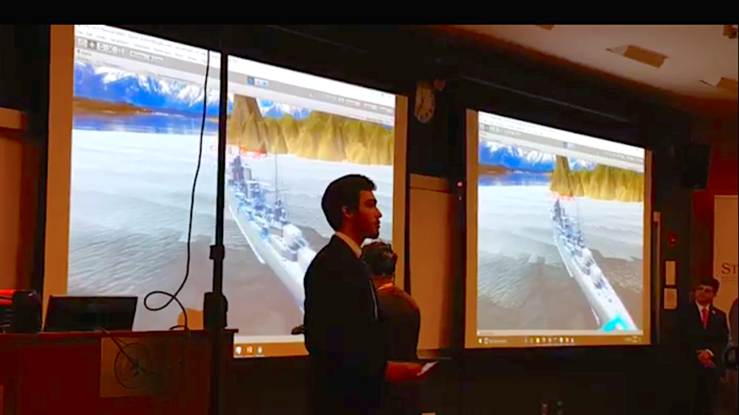 students presenting their final projects from the Stevens Institute of Technology’s Summer Research Institute