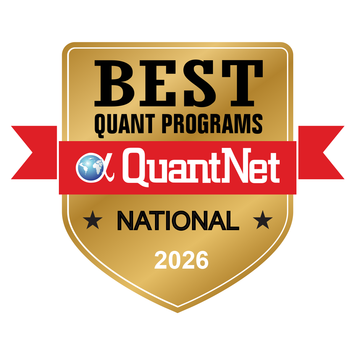 An award reading Best National Quant Programs 2024