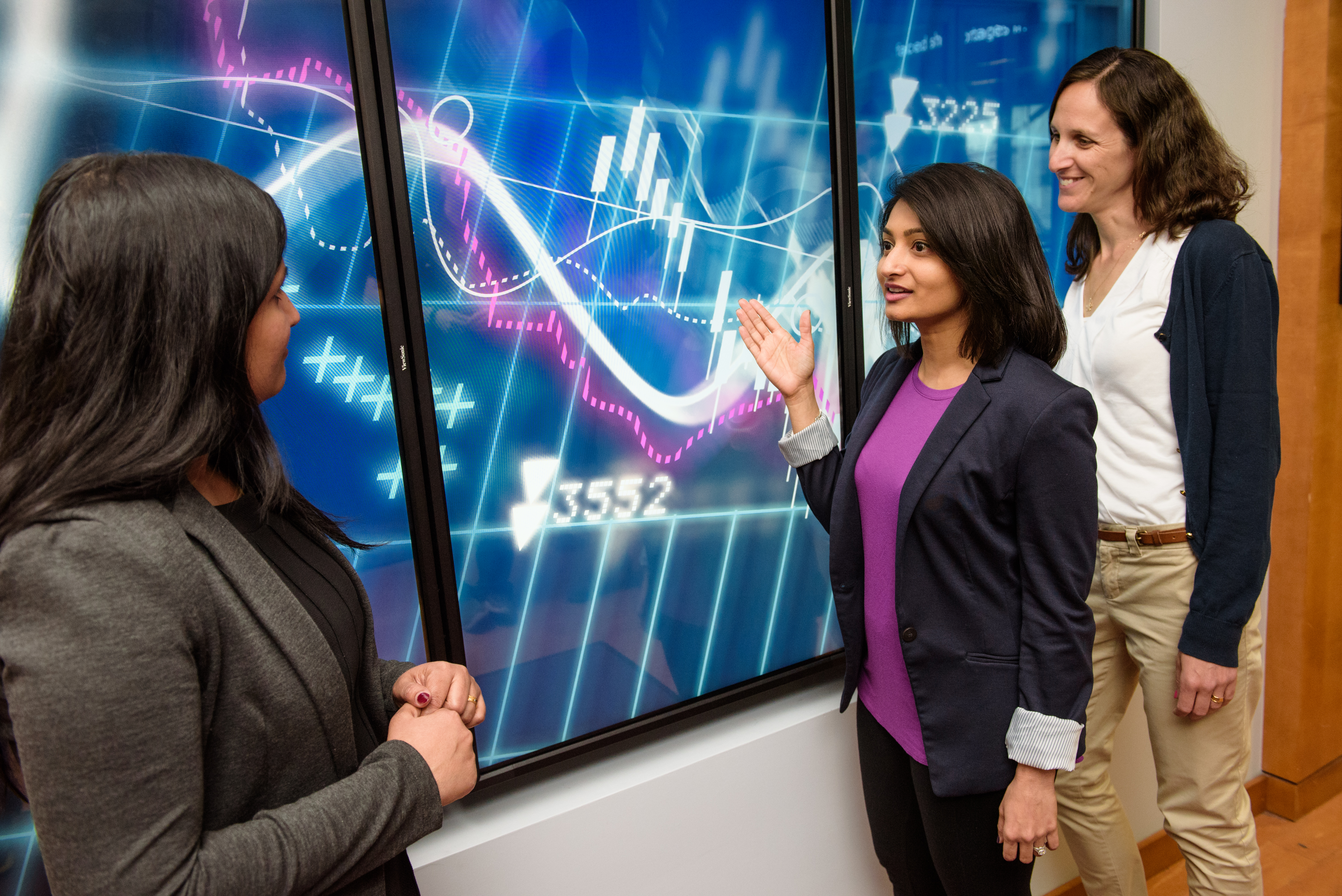 three female graduate students