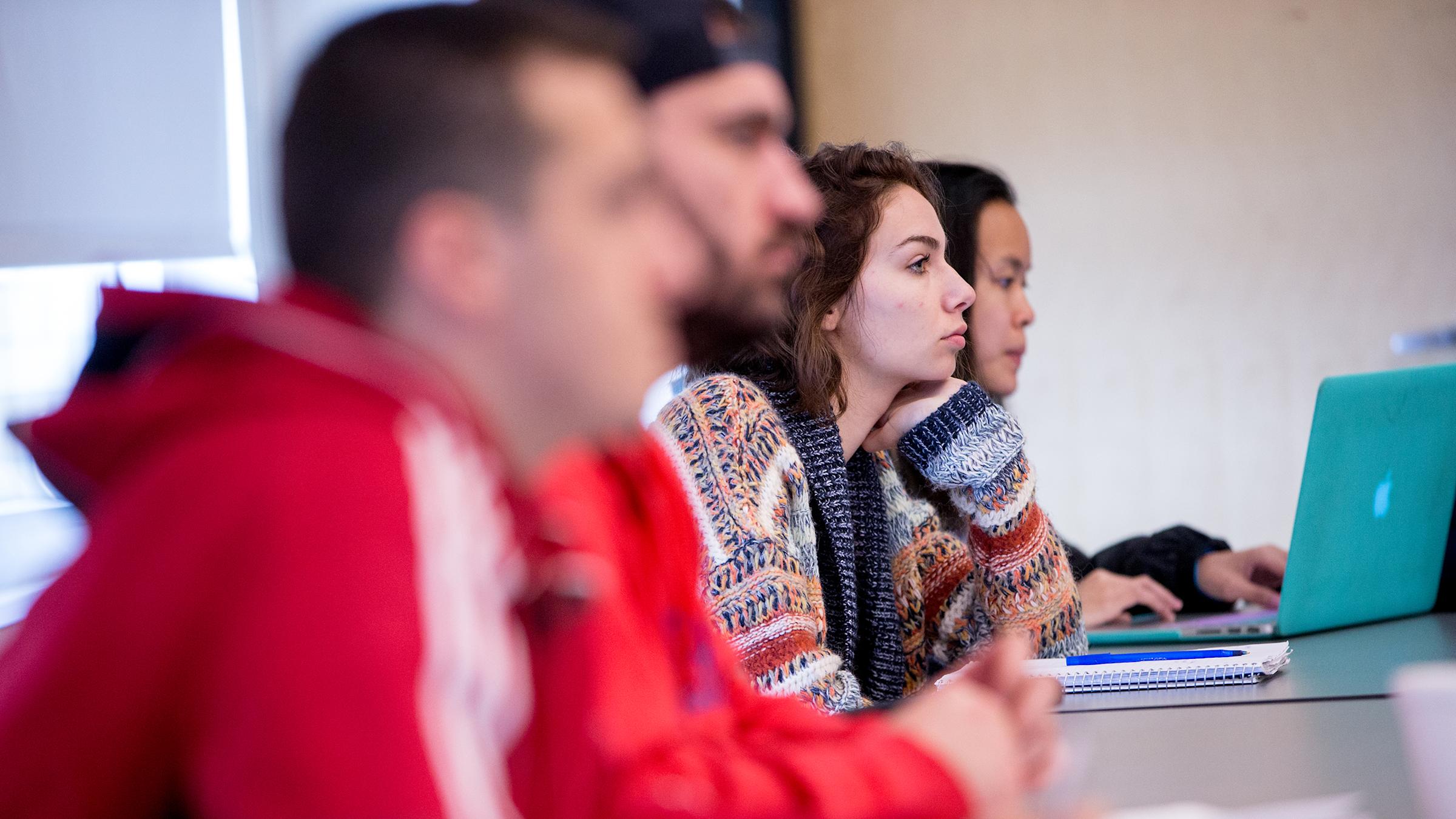 Students listening to lecture