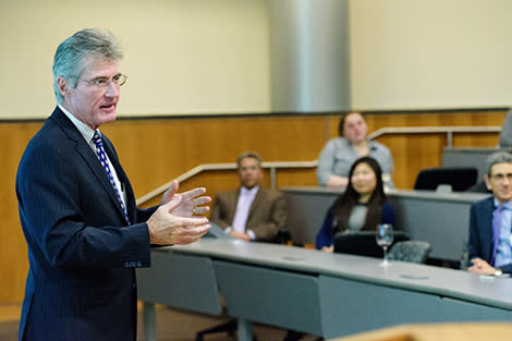 Sean Hanlon speaking during the event.