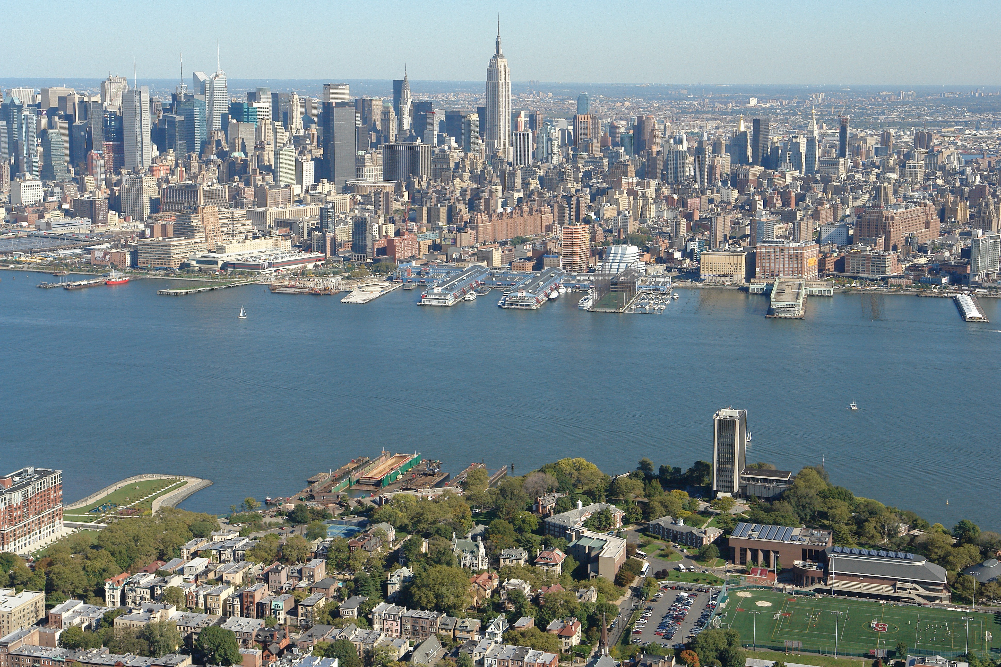 Stevens campus and Hudson River