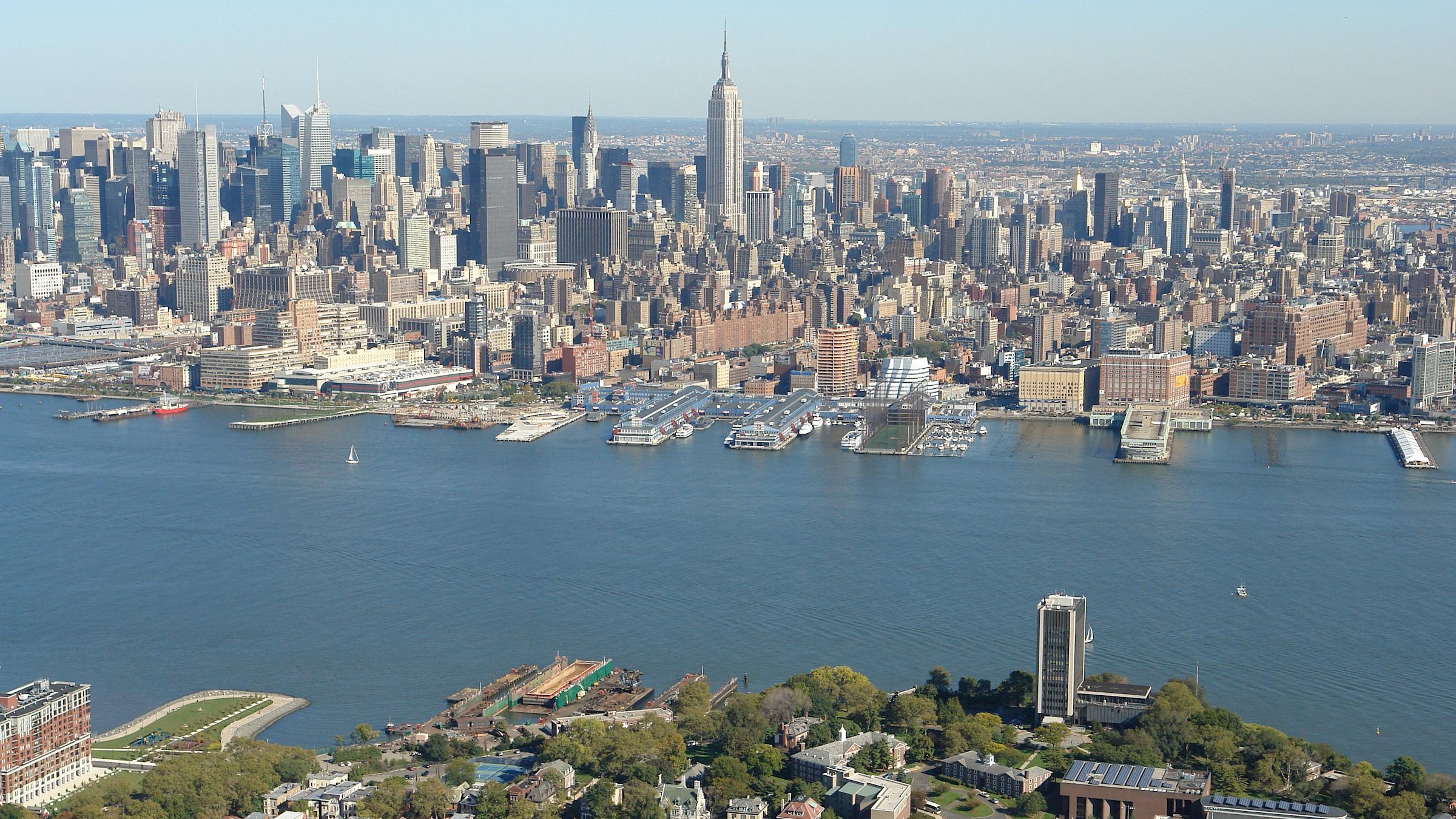 Stevens campus and Hudson River