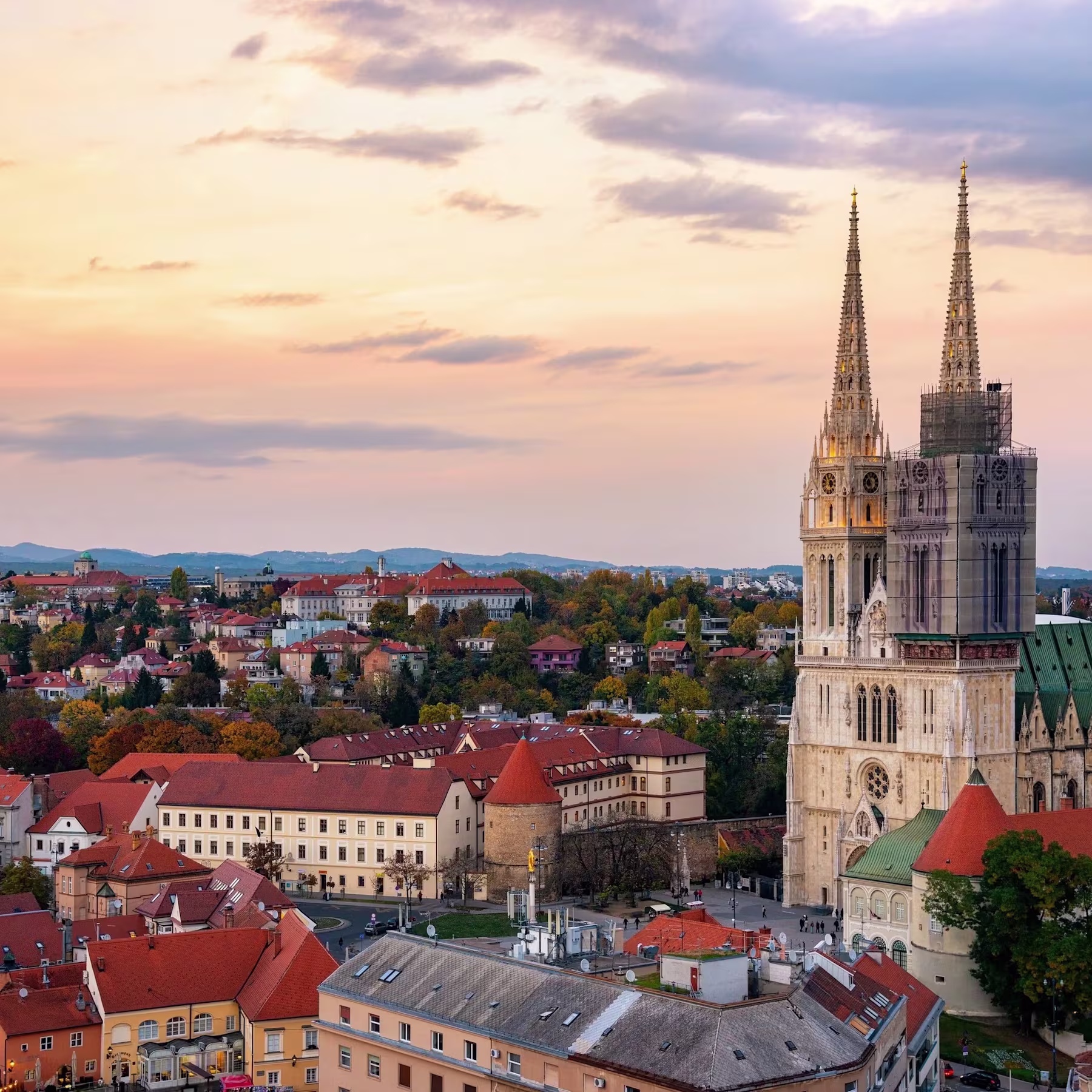 Photo of the city of Zagreb, Croatia