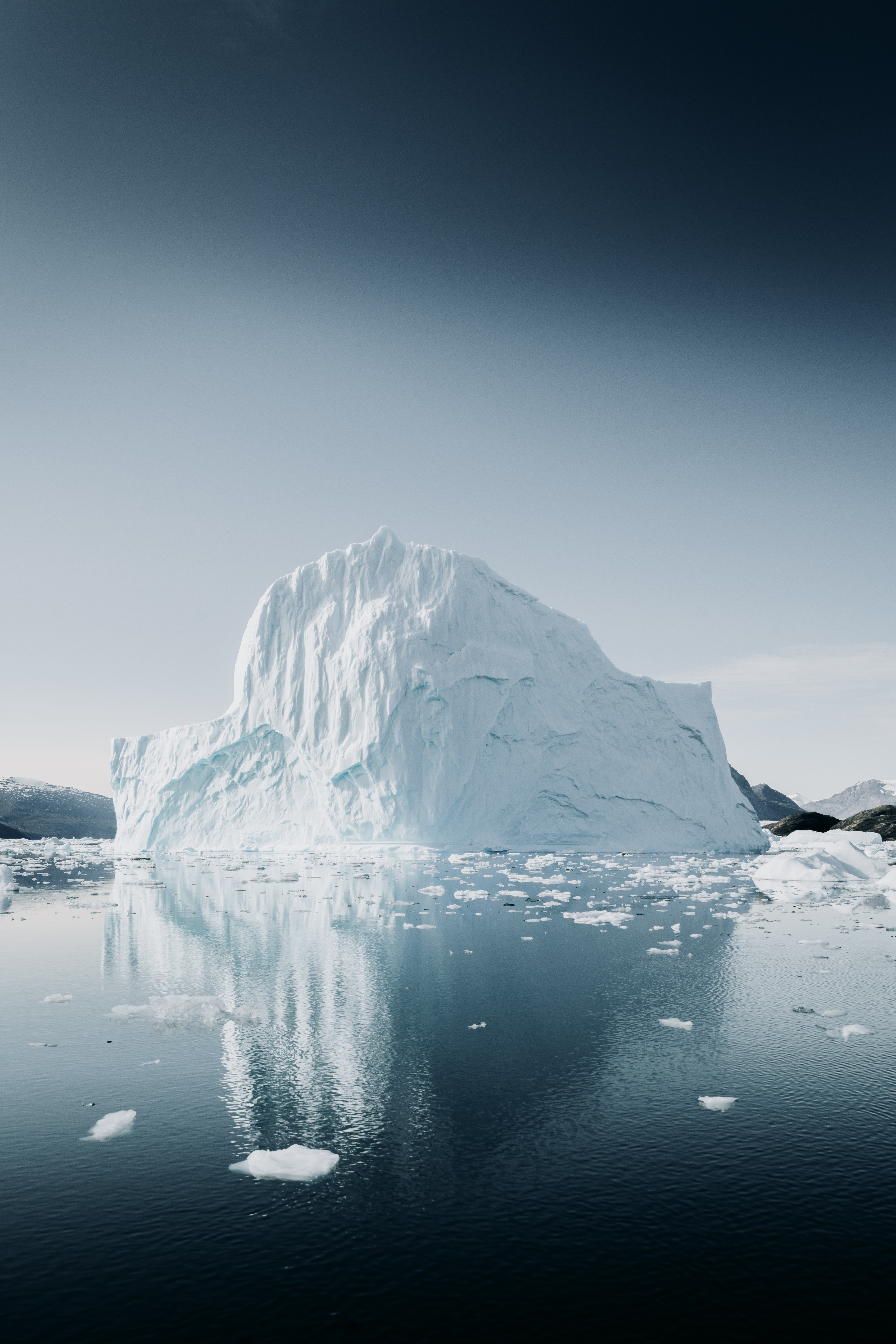 Melting iceberg, symbolizing global warming