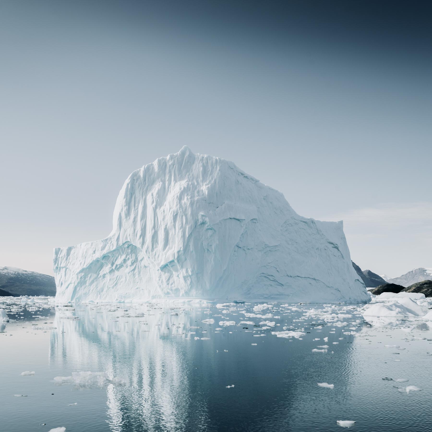 Melting iceberg, symbolizing global warming