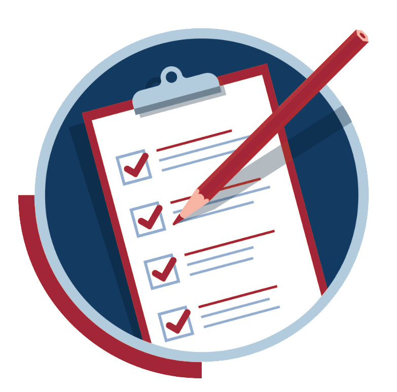 Vector image of checklist