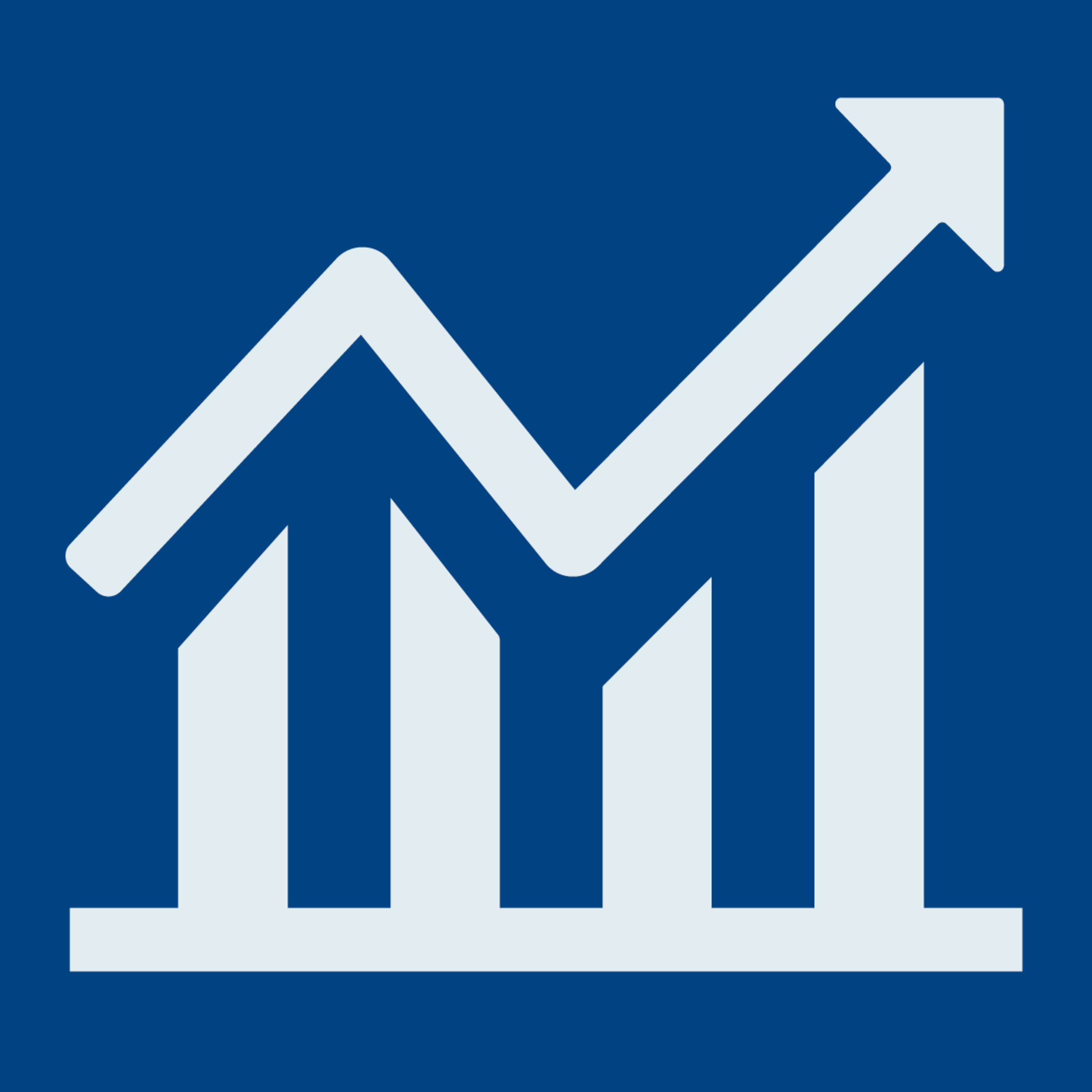 Graphic of a chart pointing up to the right